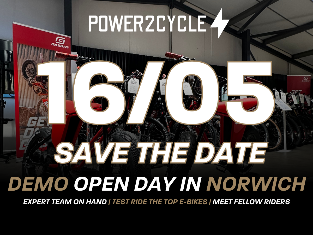 ⚡ Power2Cycle at Lings Norwich Open Demo Day – Try the Latest E-Bikes This May