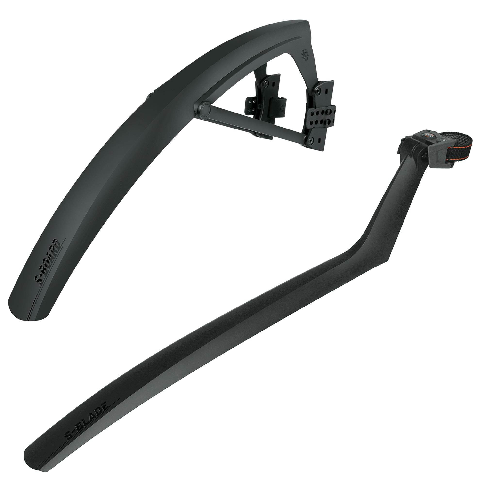 S Board & S Blade Mudguard Set | Power2Cycle BLACK 28"