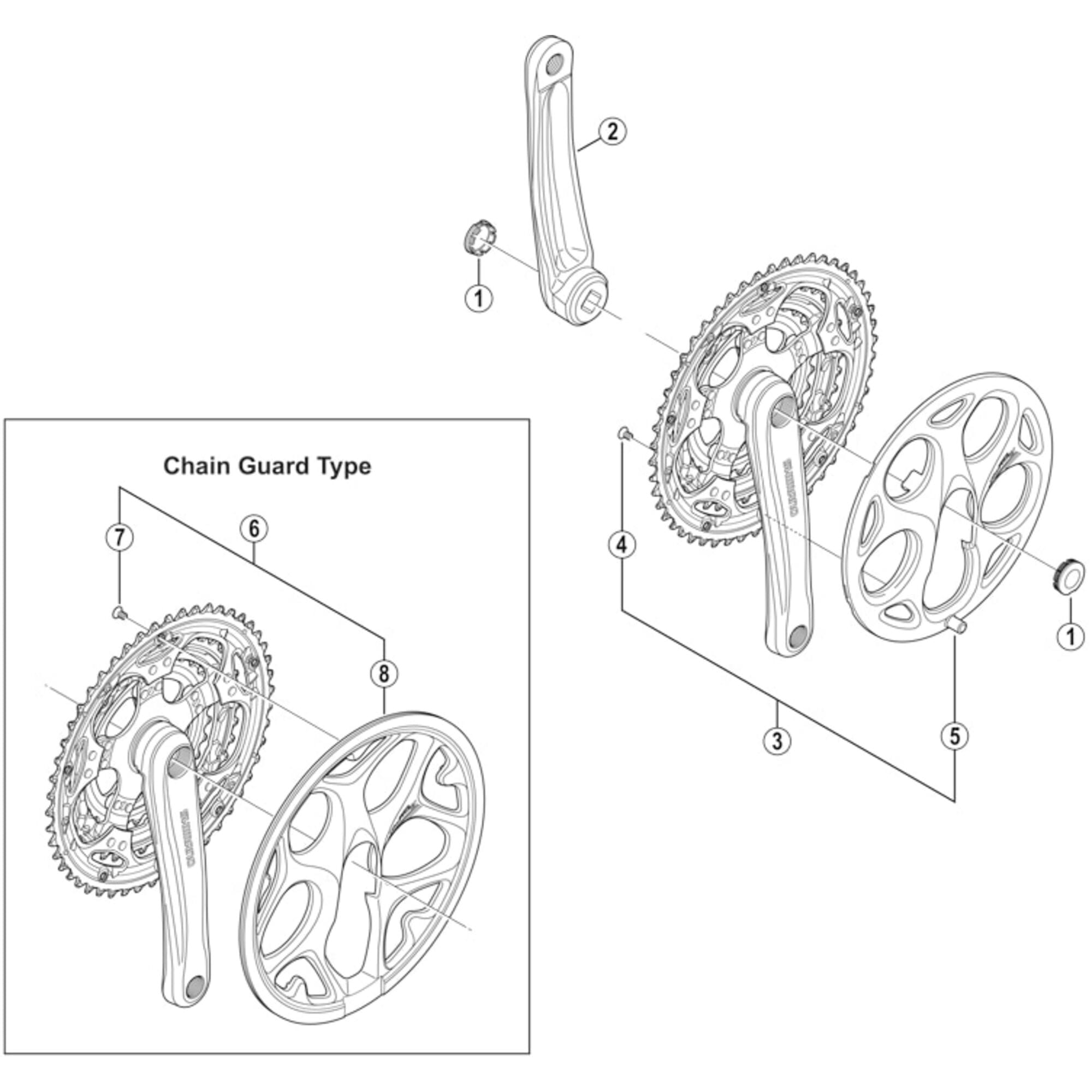 Shimano Spares M131 crank arm cap