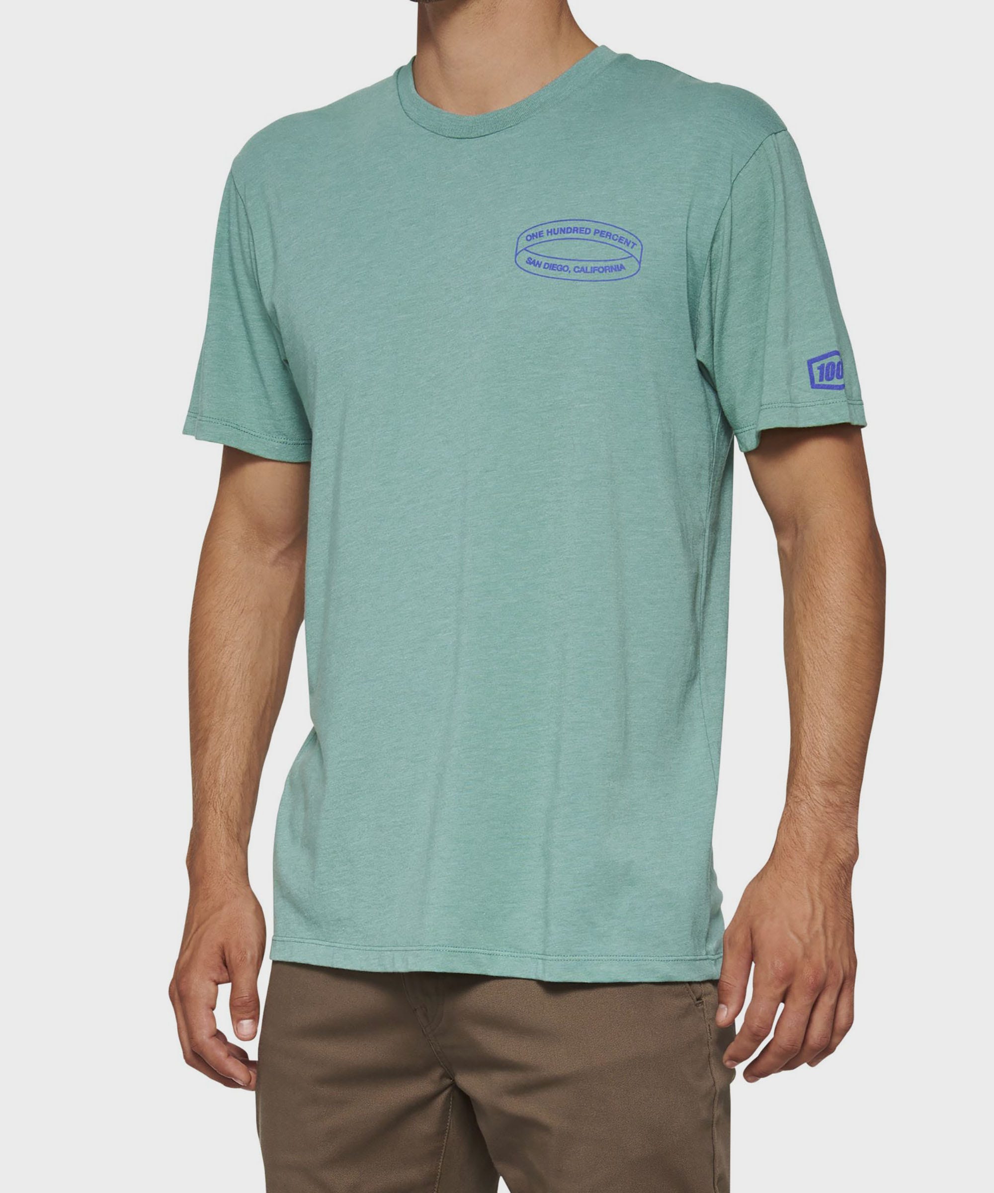 100% INFINITEE Short Sleeve T | Power2CycleShirt Ocean Blue