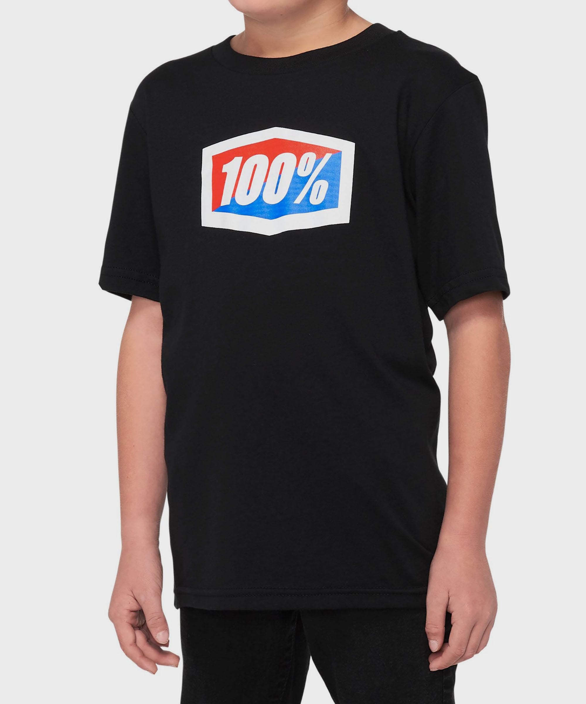 100% OFFICIAL Youth Short Sleeve Tee Black
