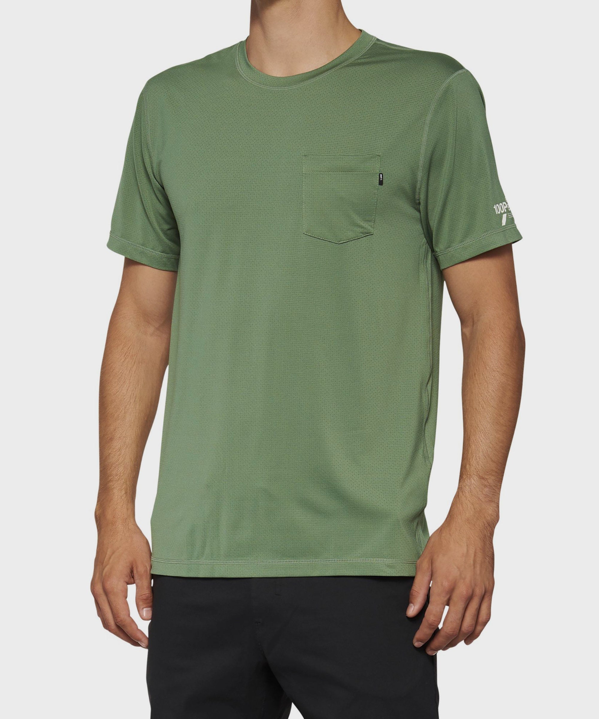 100% MISSION Athletic Short Sleeve T | Power2Cycleshirt Olive