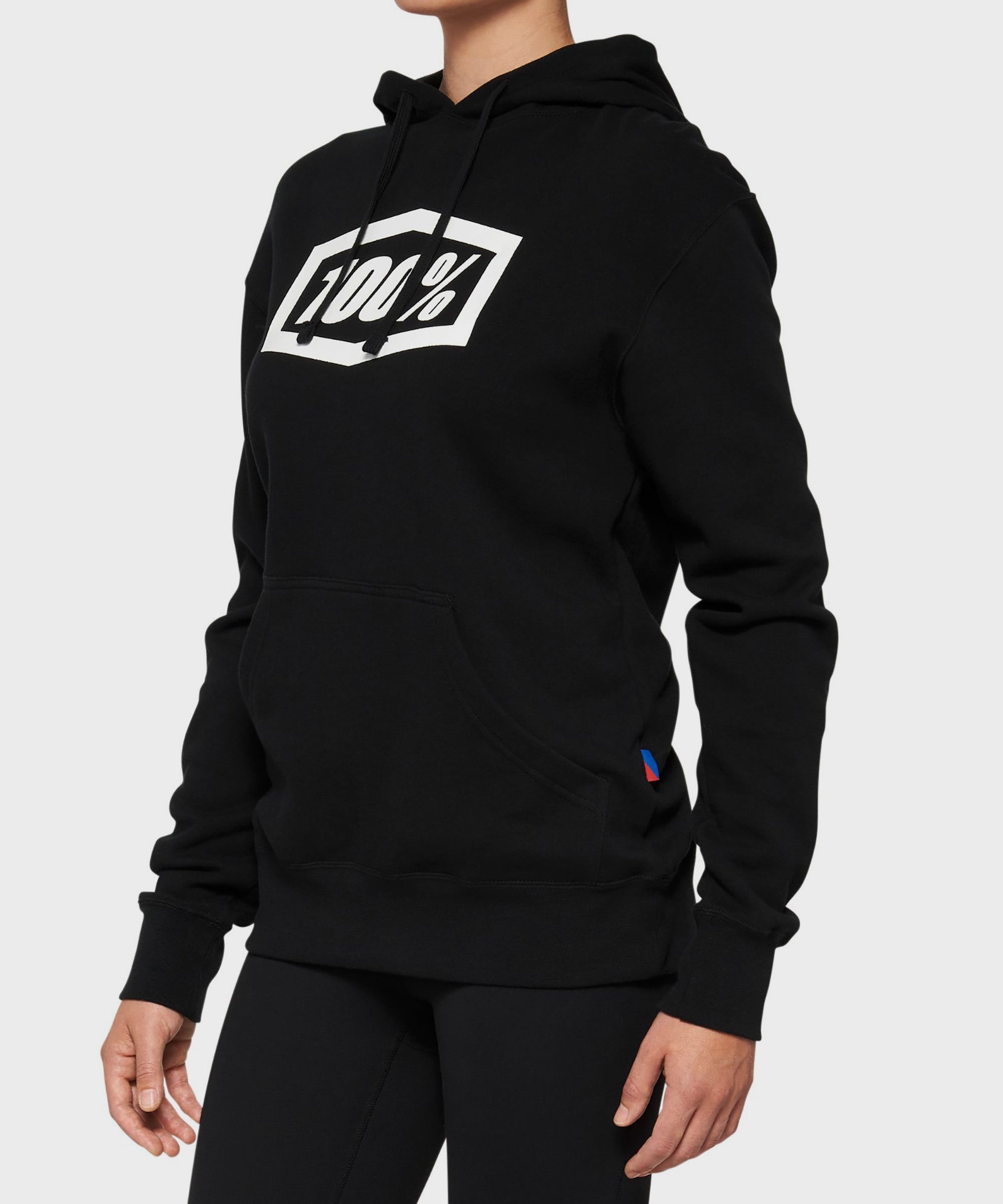 100% ICON Women's Pullover Hoodie Black