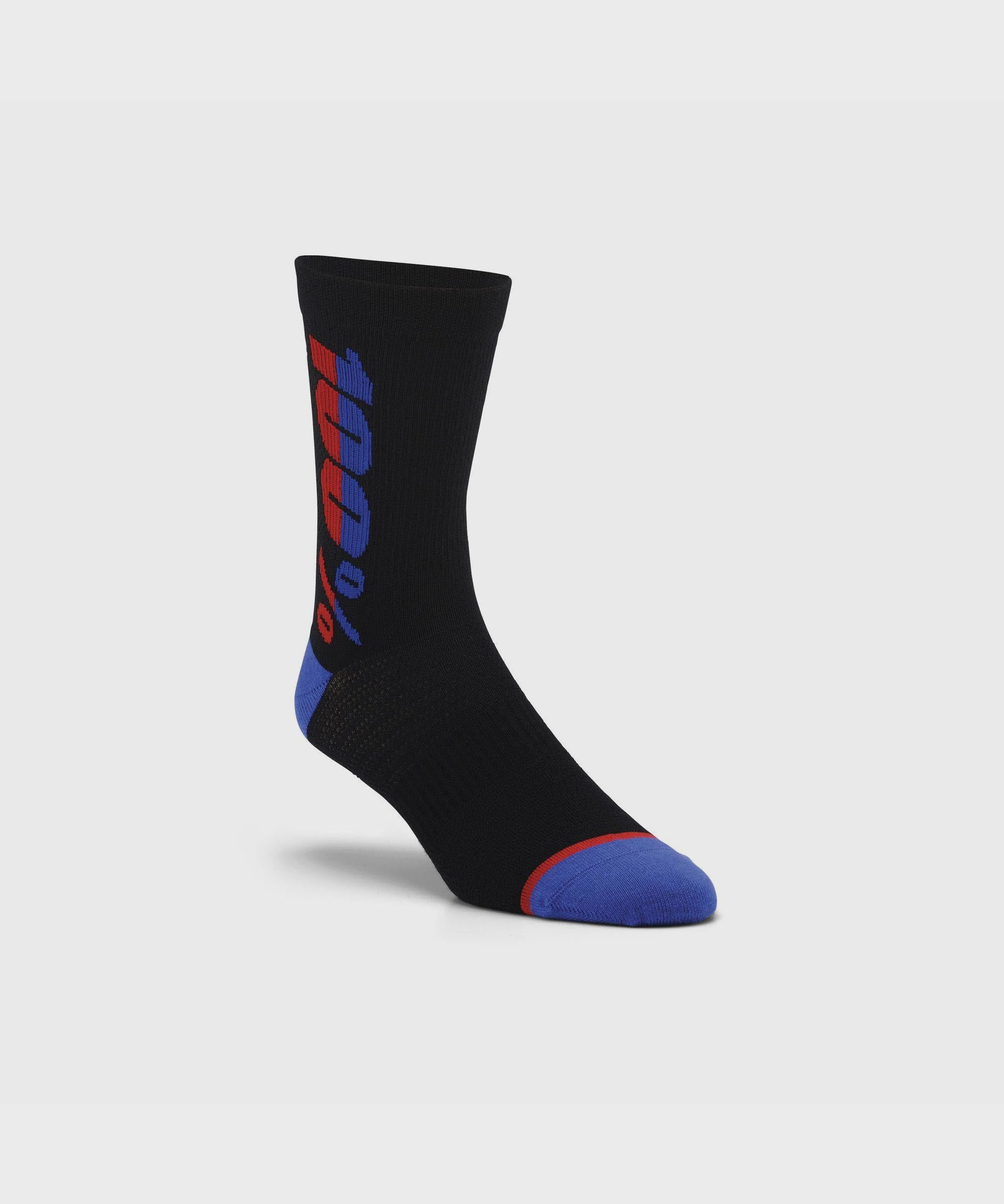 100% Rhythm Merino Wool Performance Socks Black