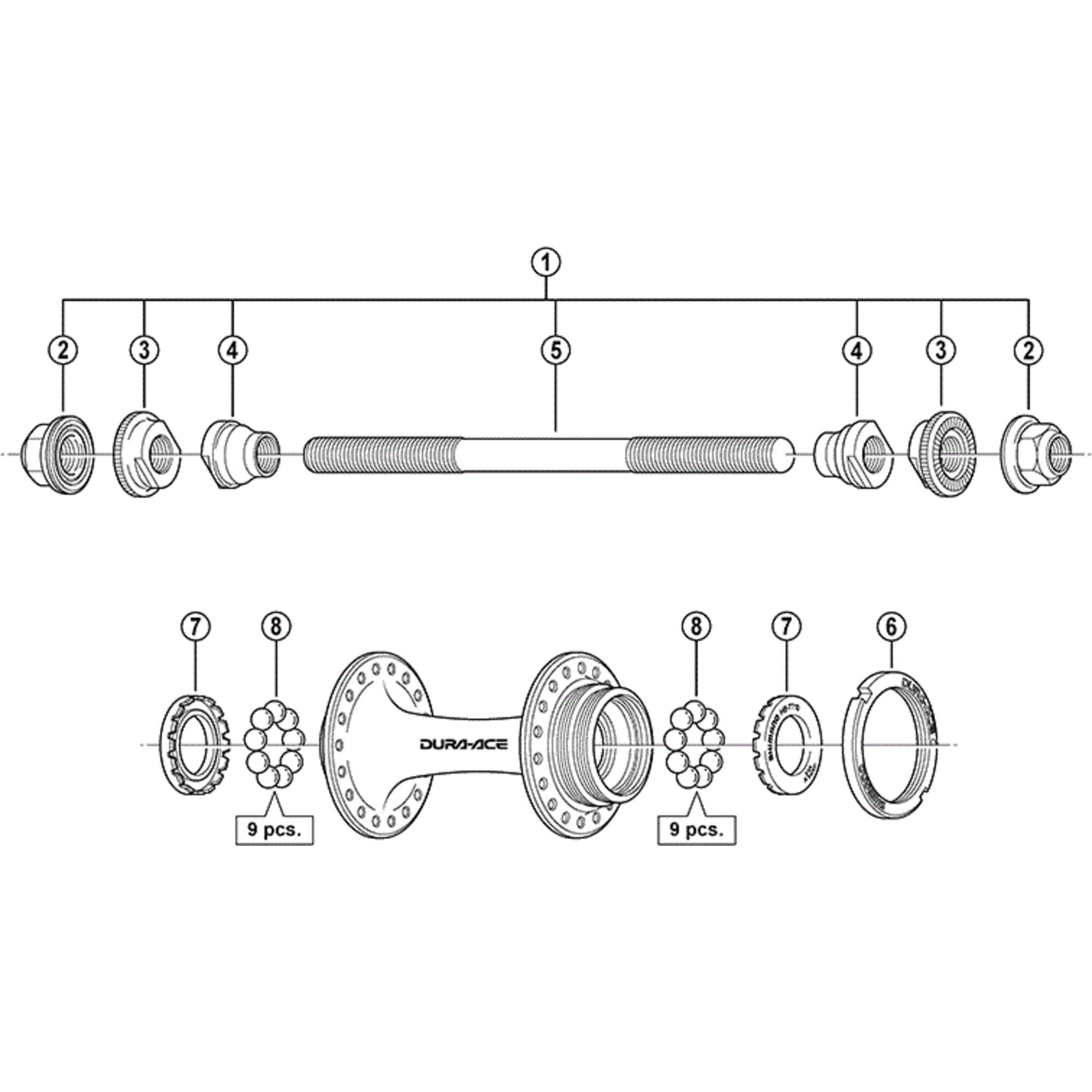 Shimano Dura | Power2CycleAce Track Ace Track hub nut M10