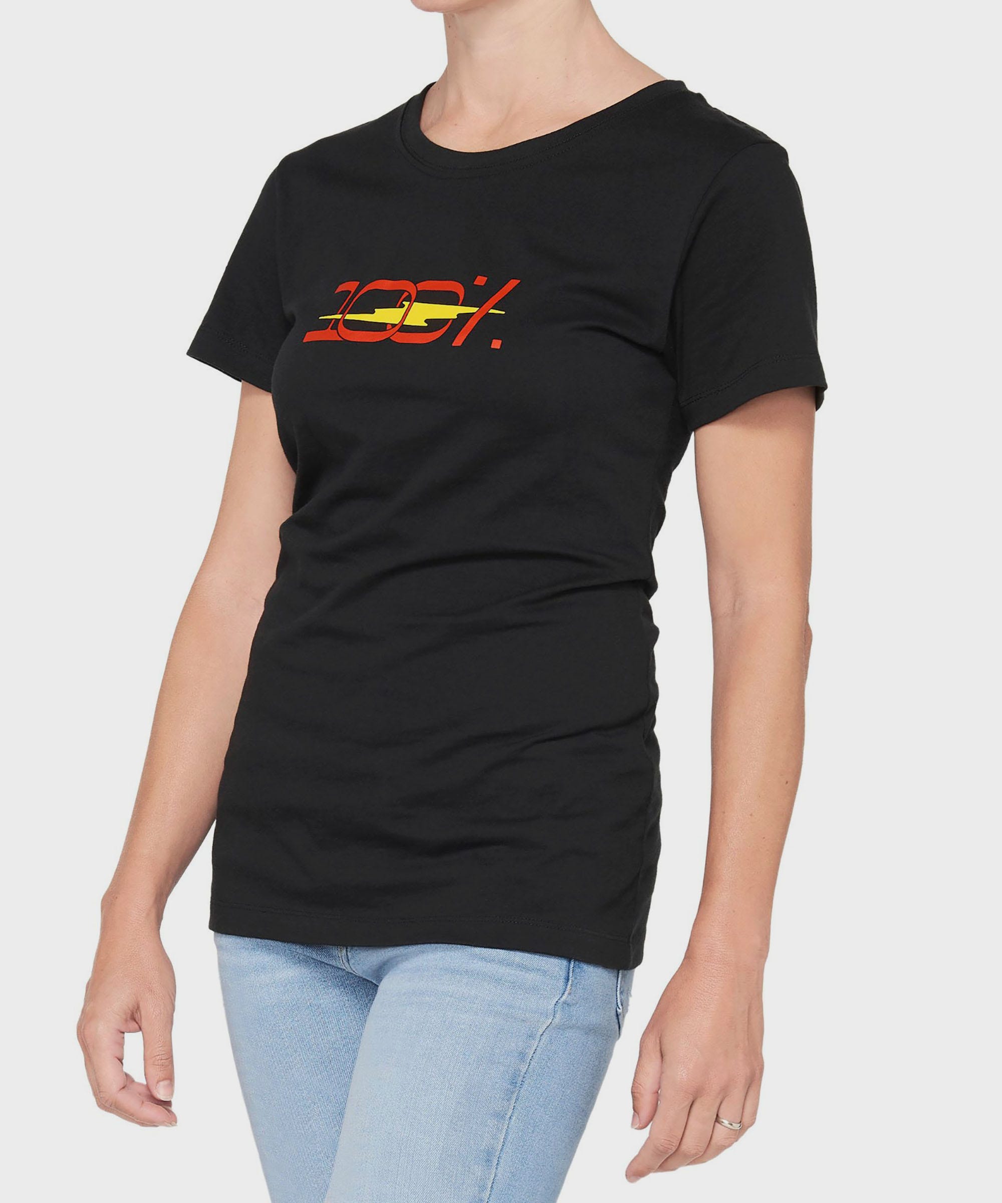 100% Joshua Crewneck Women's T | Power2CycleShirt White Black