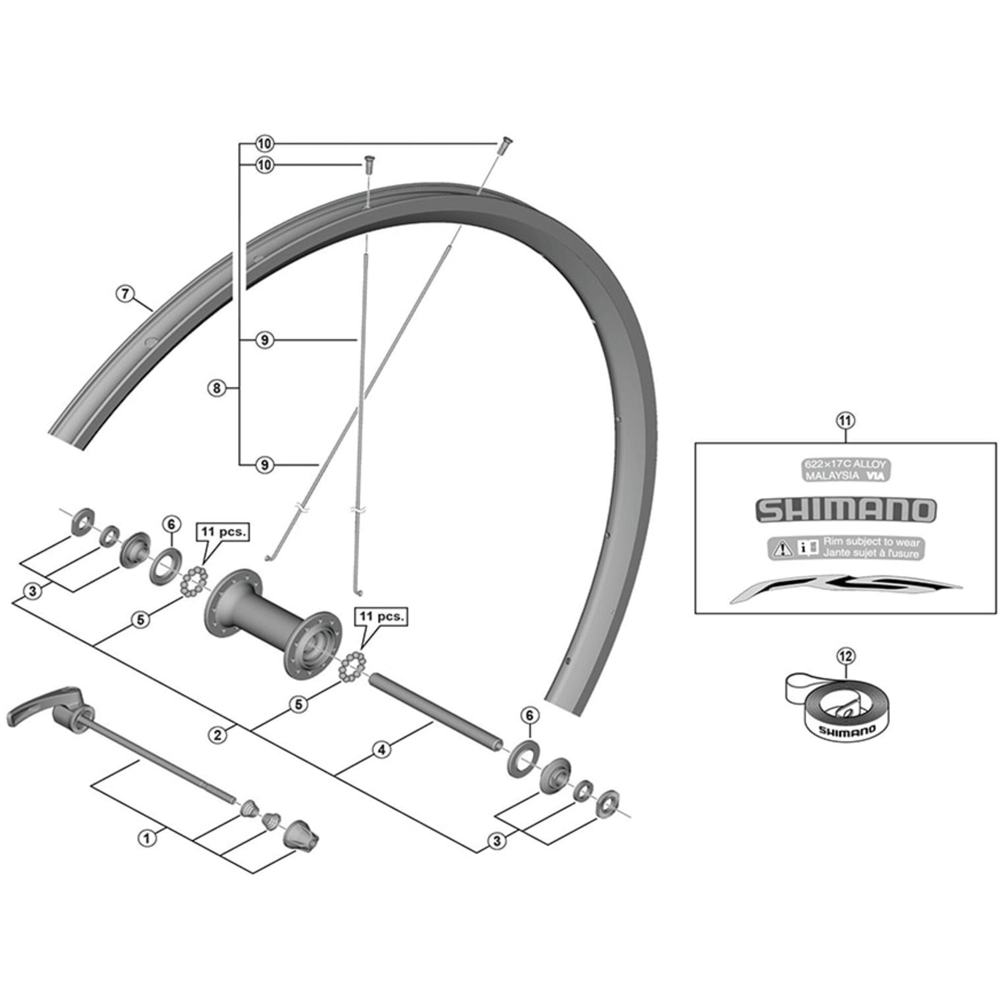 Shimano Spares 4500 lock nut unit