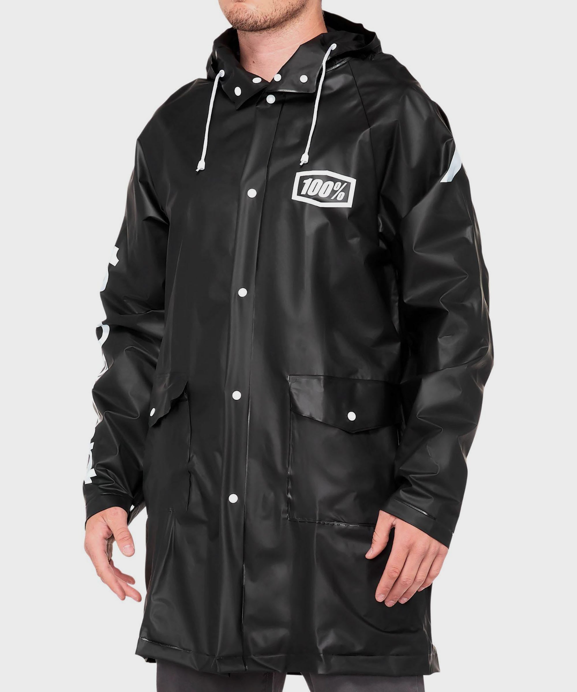 100% Torrent Mechanics Raincoat Black
