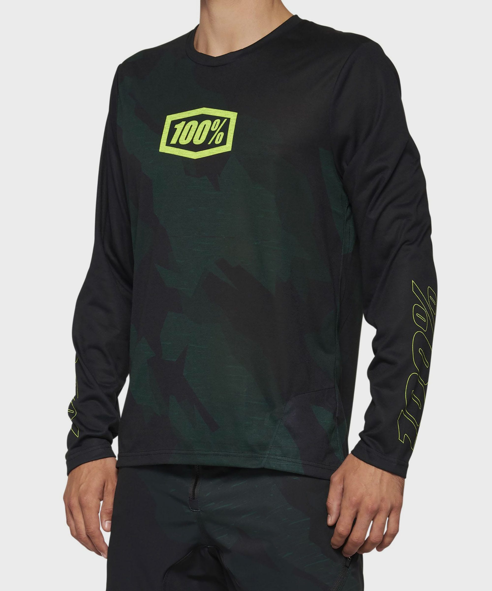 100% Airmatic Long Sleeve Limited Edition Jersey Black Camo