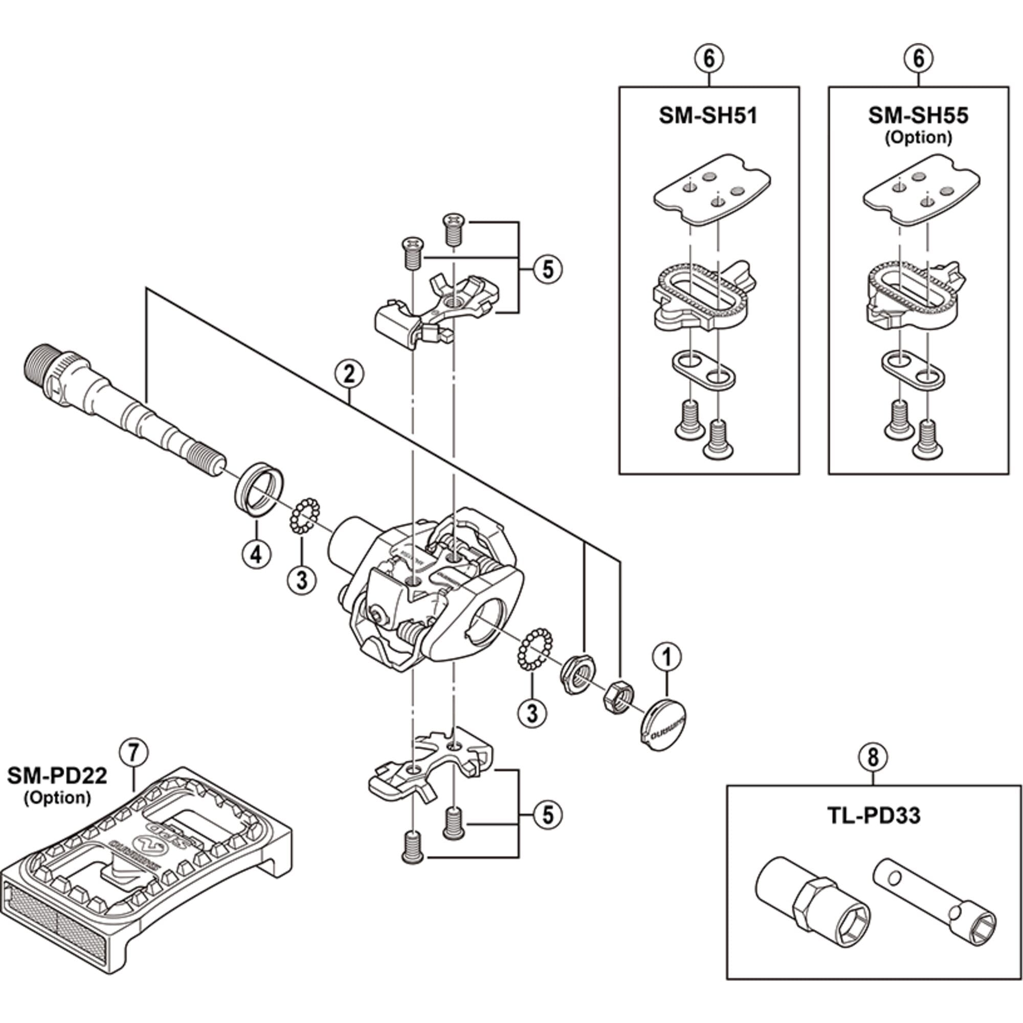 Shimano Spares body plate and fixing screws