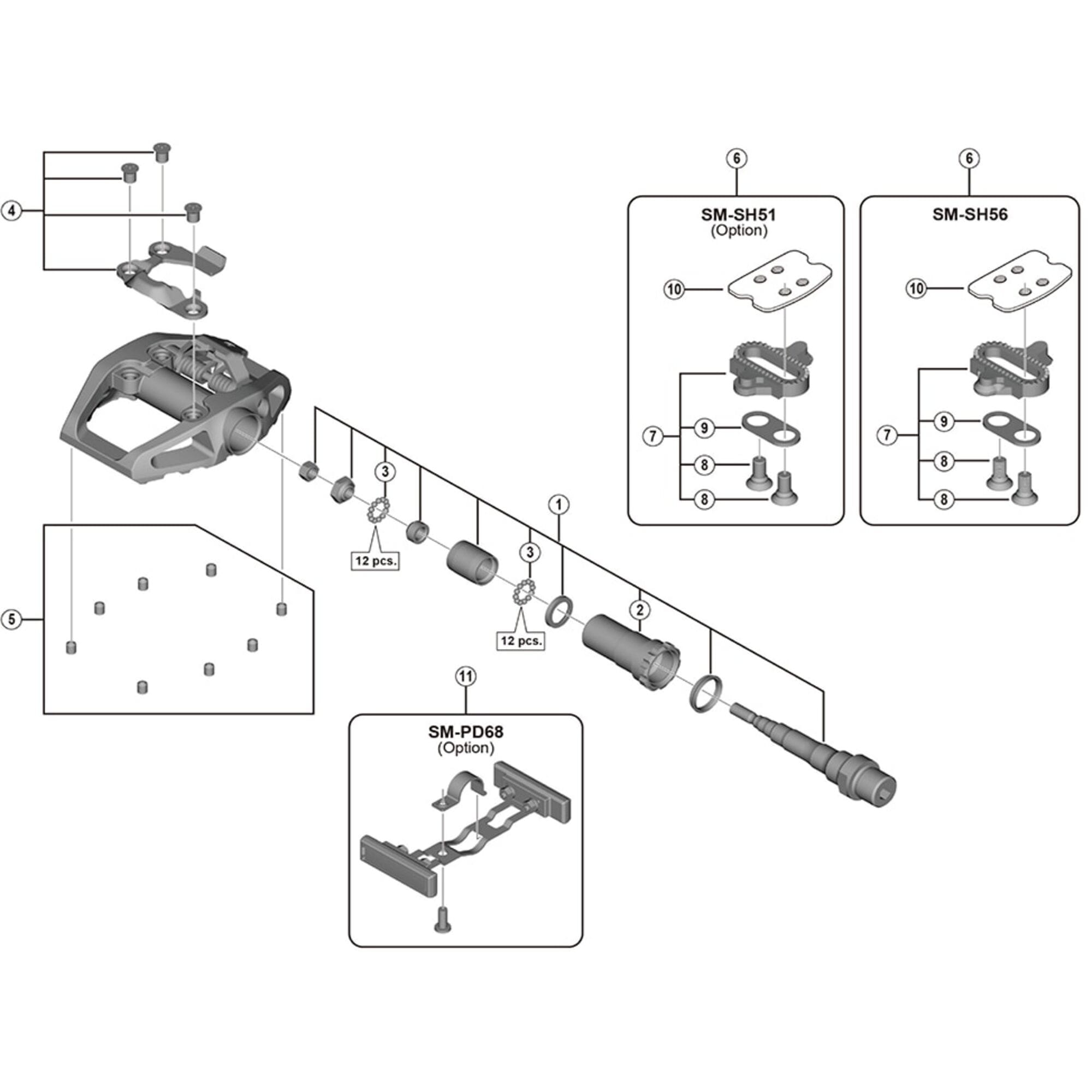 Shimano Spares M545 right hand lock bolt