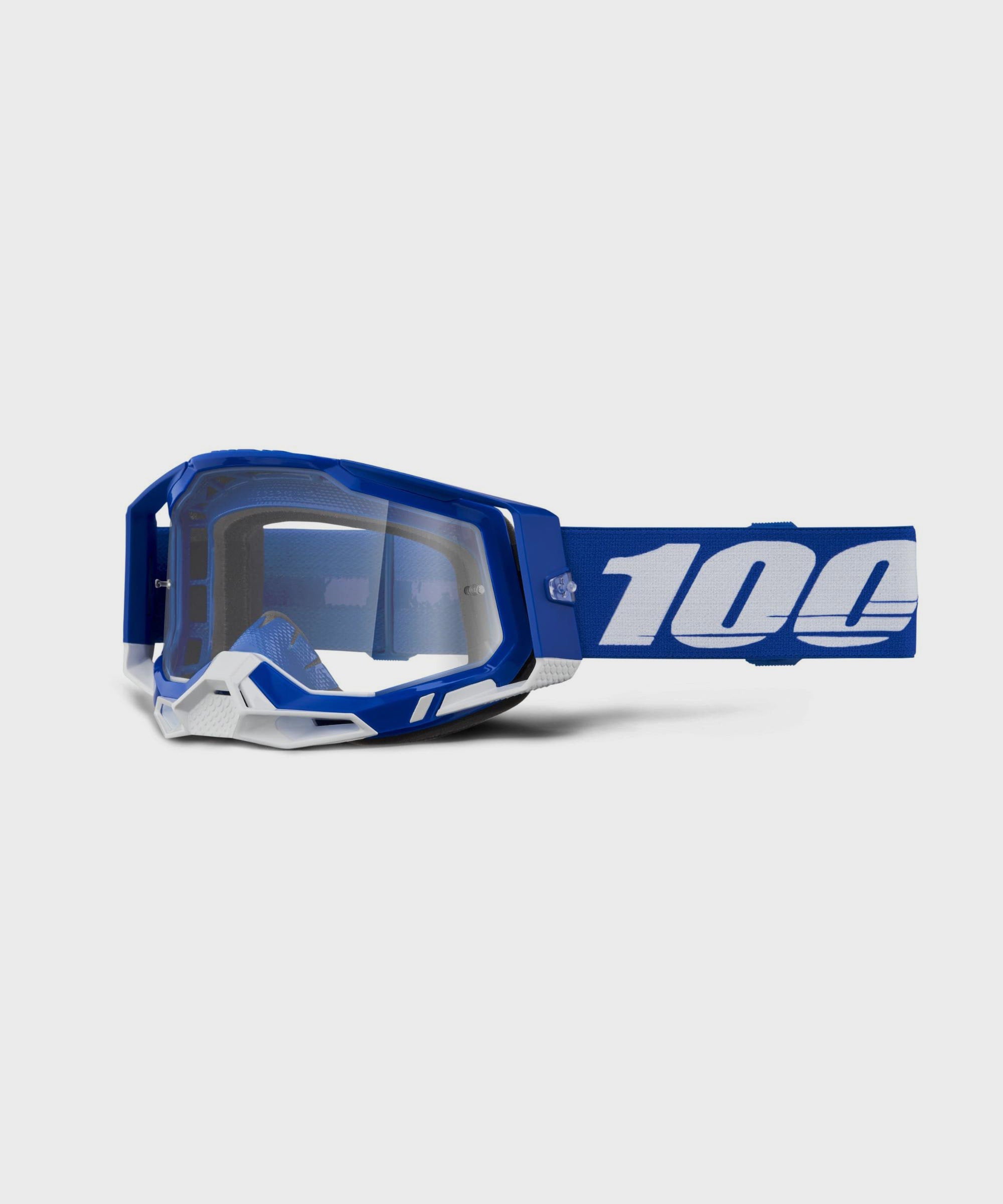 100% Racecraft 2 Goggle Blue / Clear Lens