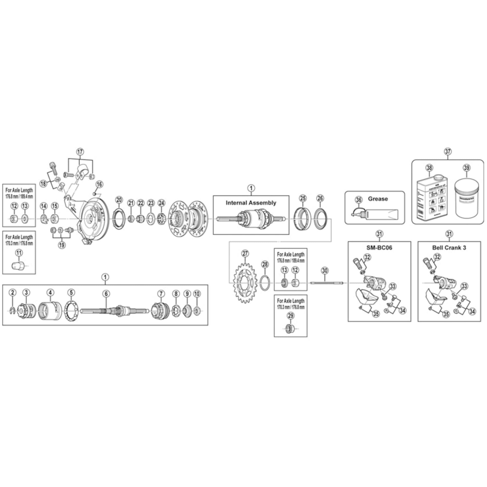 Shimano Spares F brake cable adjusting bolt unit