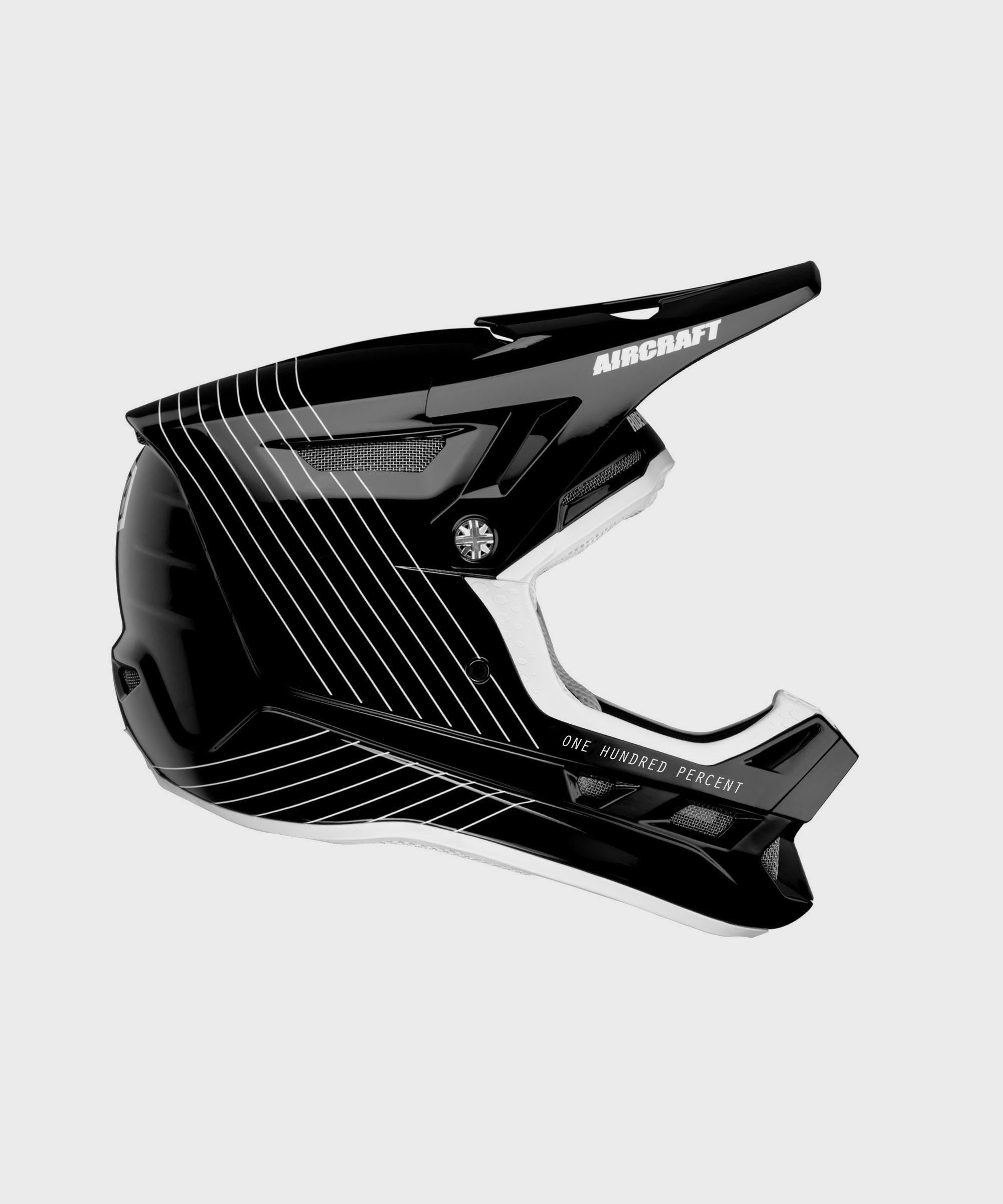 100% Aircraft Composite Helmet Silo XS