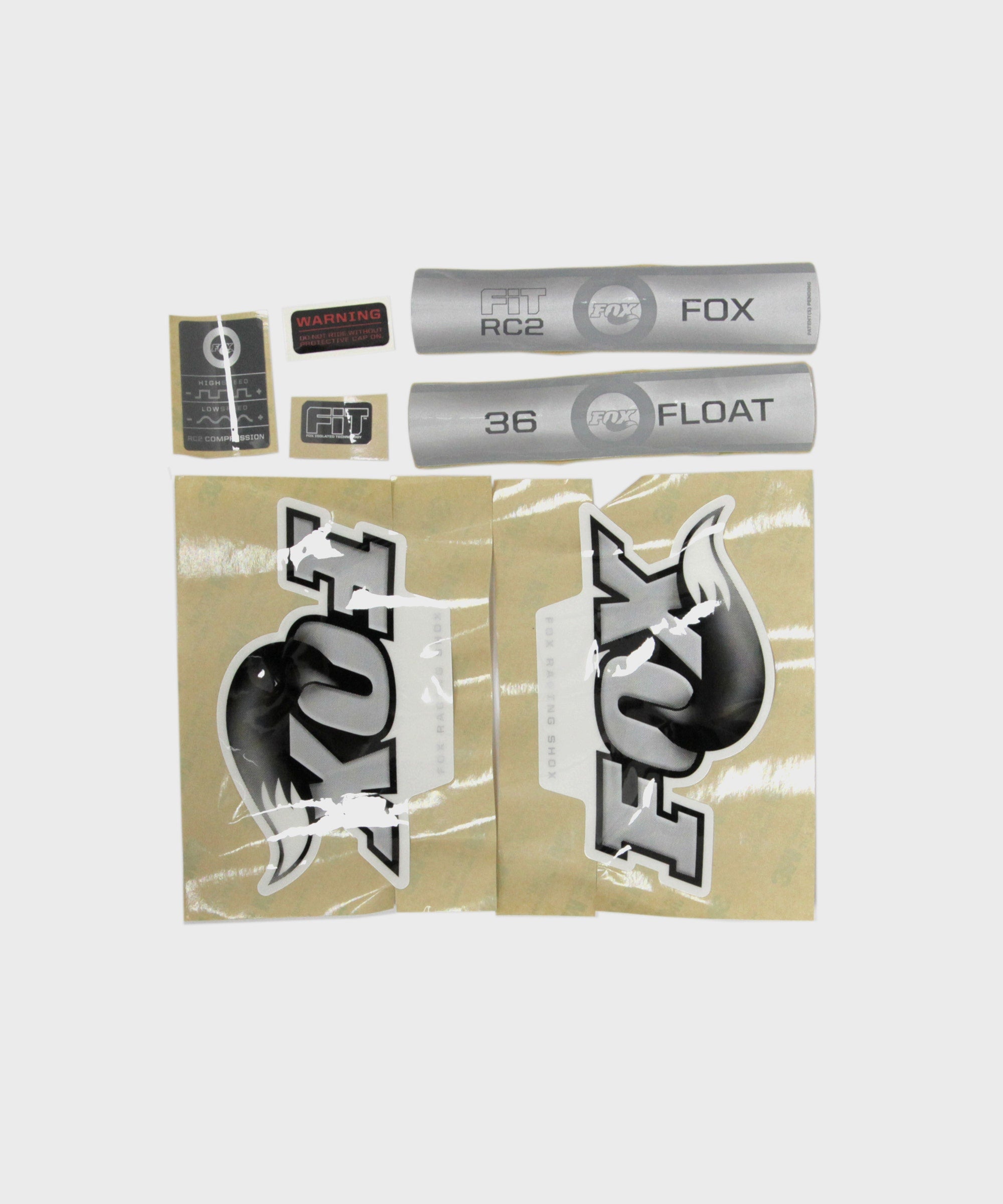 FOX Fork 36 FLOAT RC2 FIT B/W Decal Kit White 2010