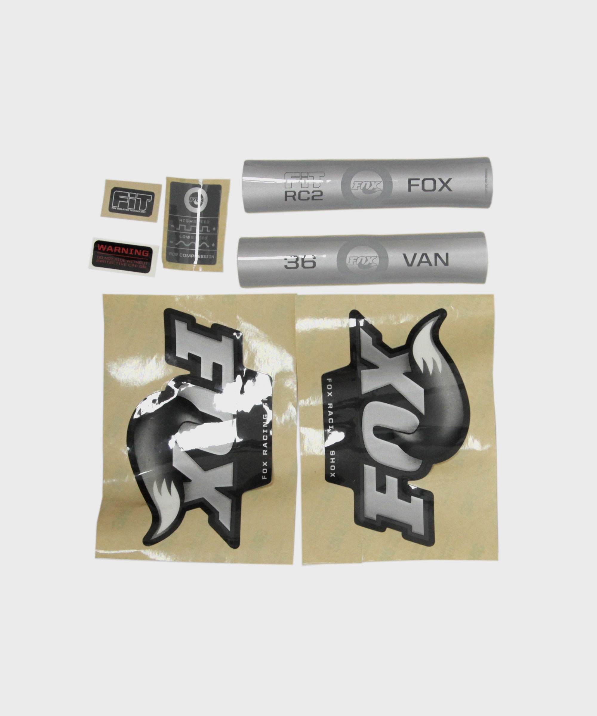 FOX Fork 36 VAN RC2 FIT B/W Decal Kit Black 2010
