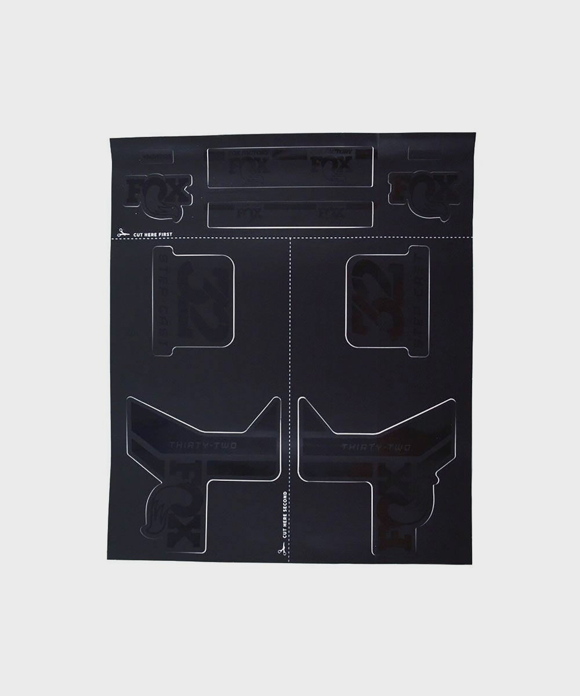 FOX Fork Step | Power2CycleCast Decal Kit 2017 Stealth