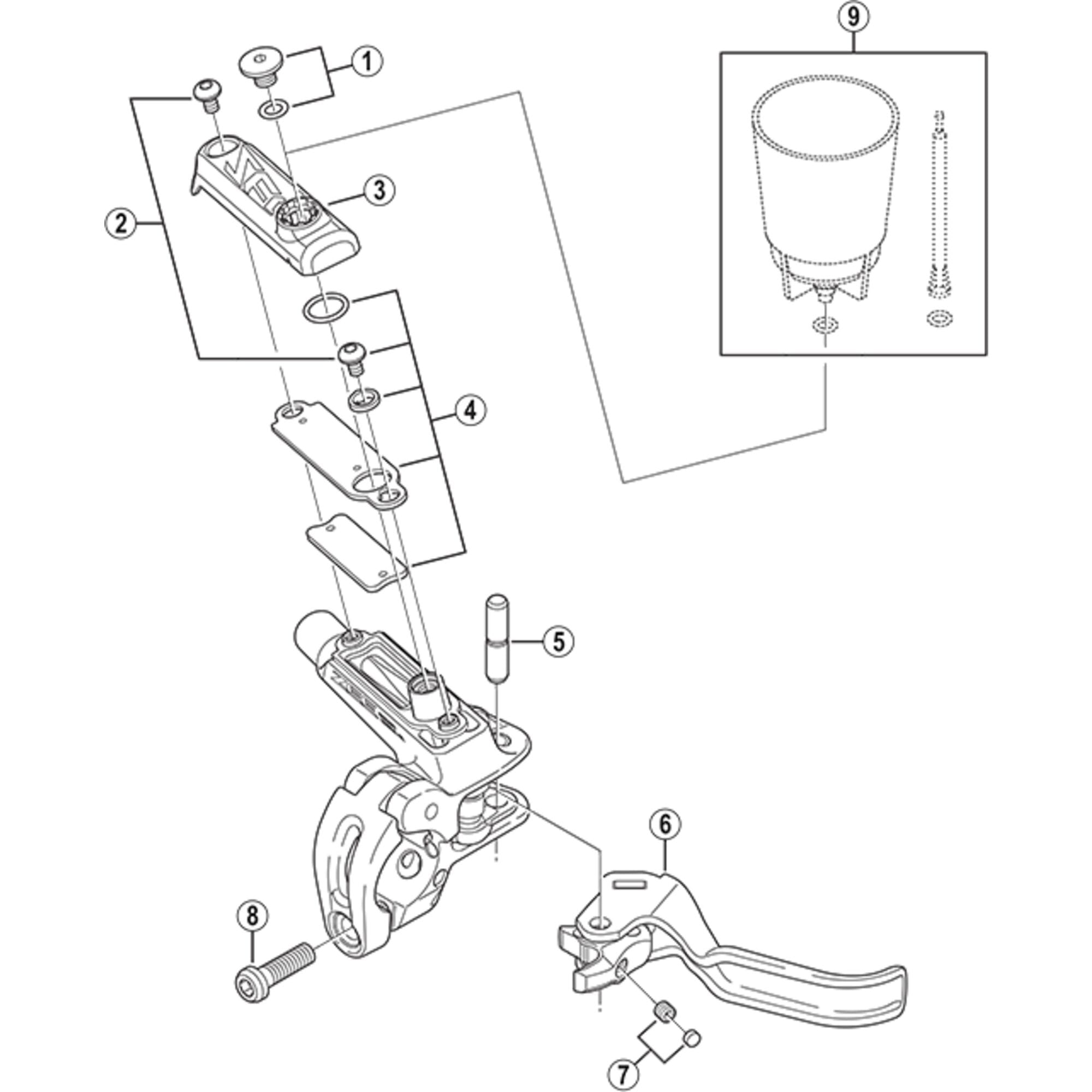 Shimano Spares M640 right hand lid