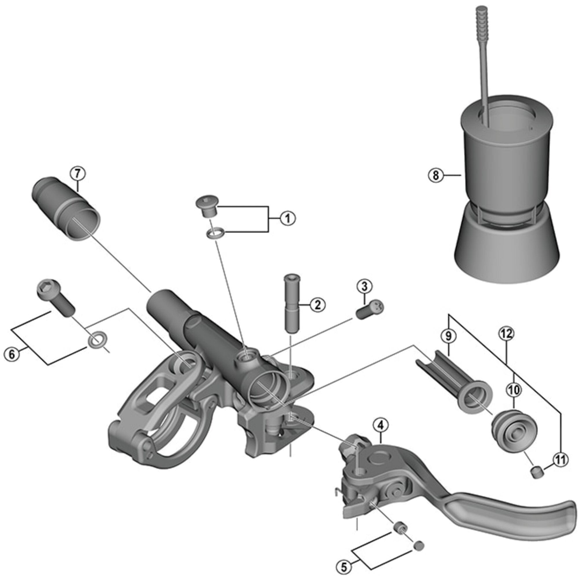 Shimano Spares M988 lever axle