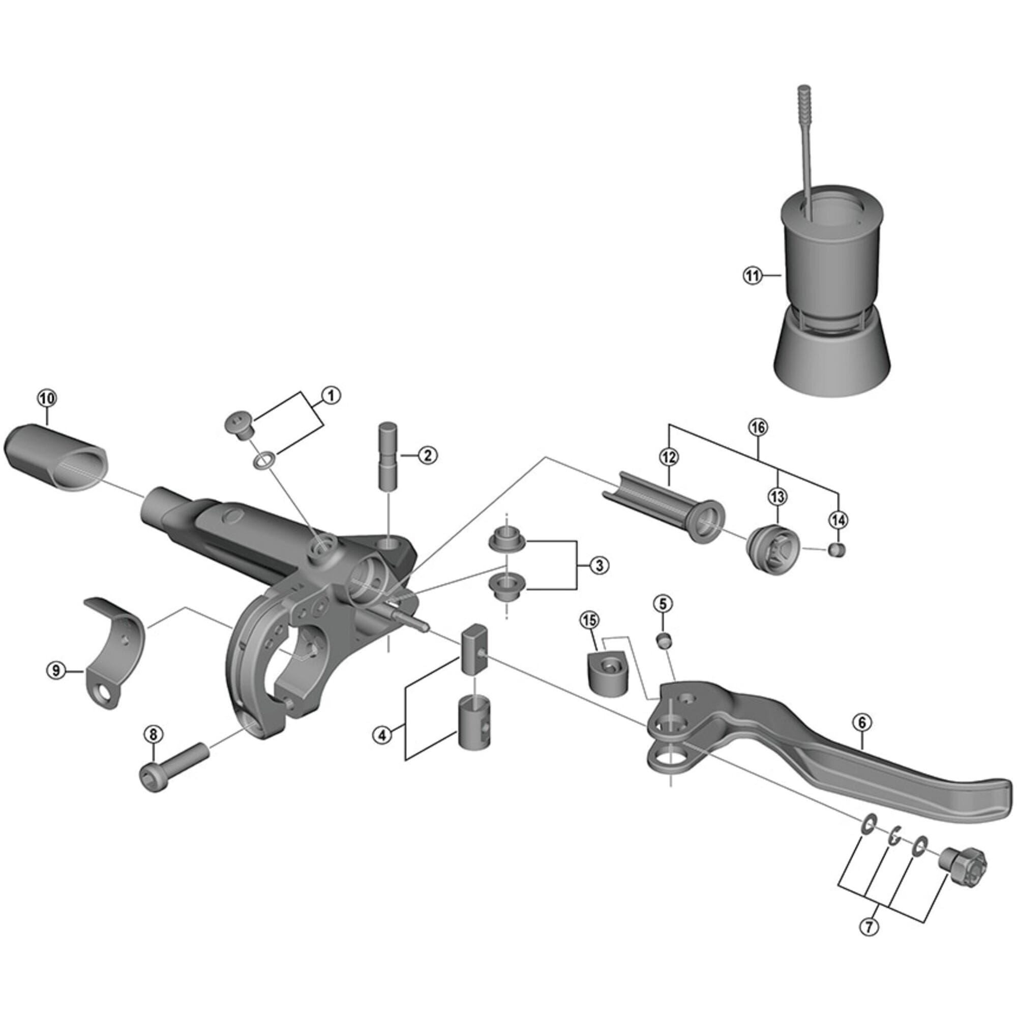 Shimano Spares T785 adjust boss and sleeve