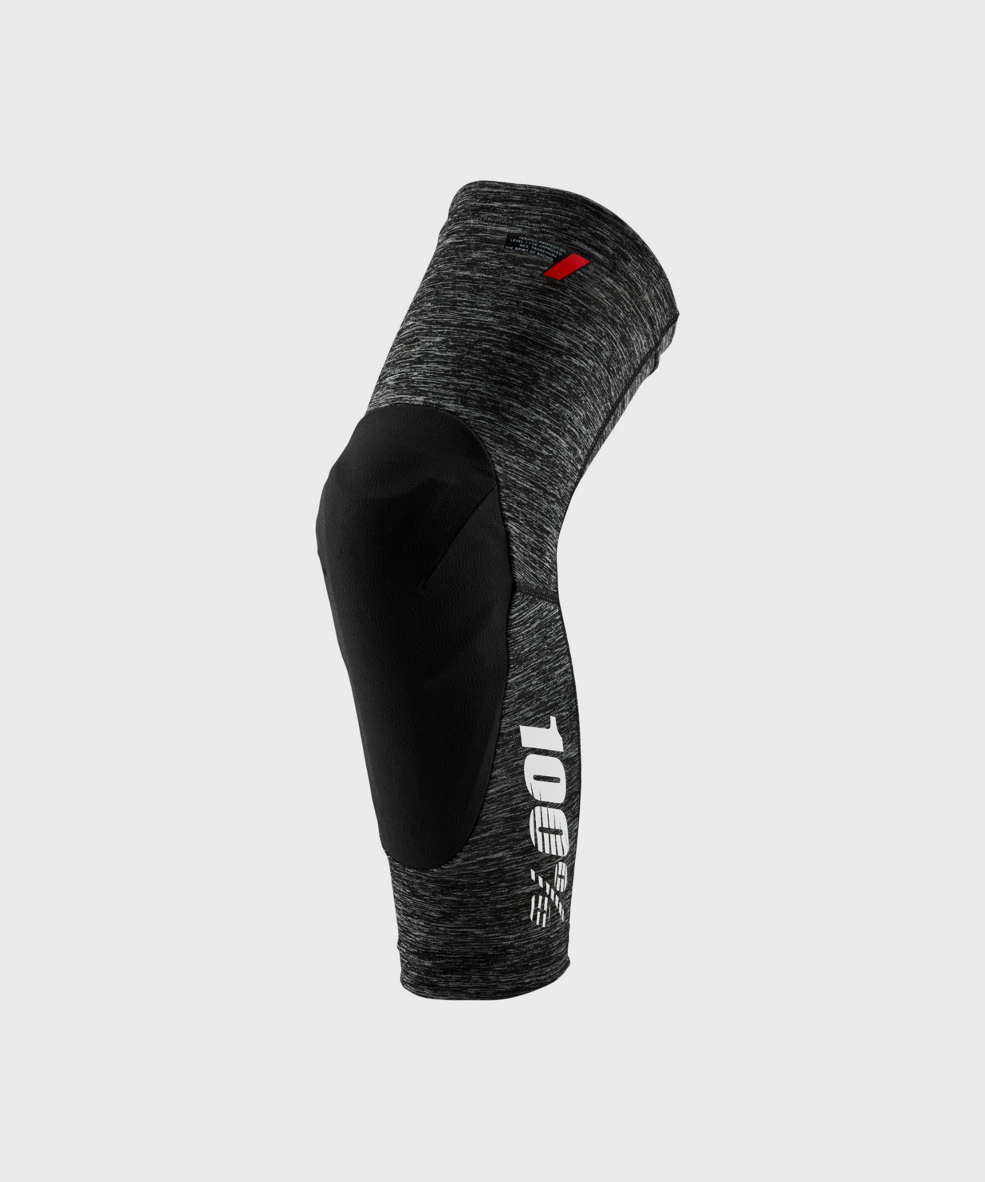 100% Teratec Knee Guard Grey Heather / Black