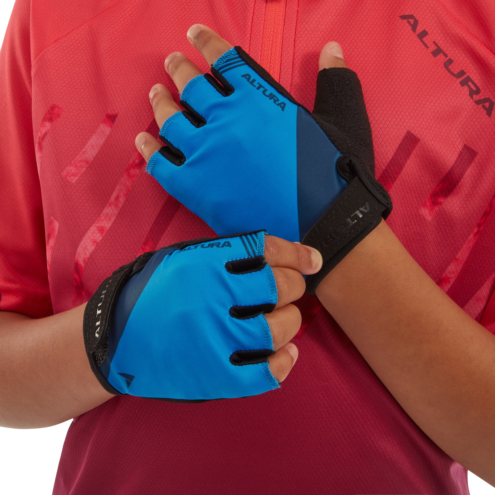 Altura Kids Airstream Cycling Mitts 2022: BLUE 5-6 YEARS