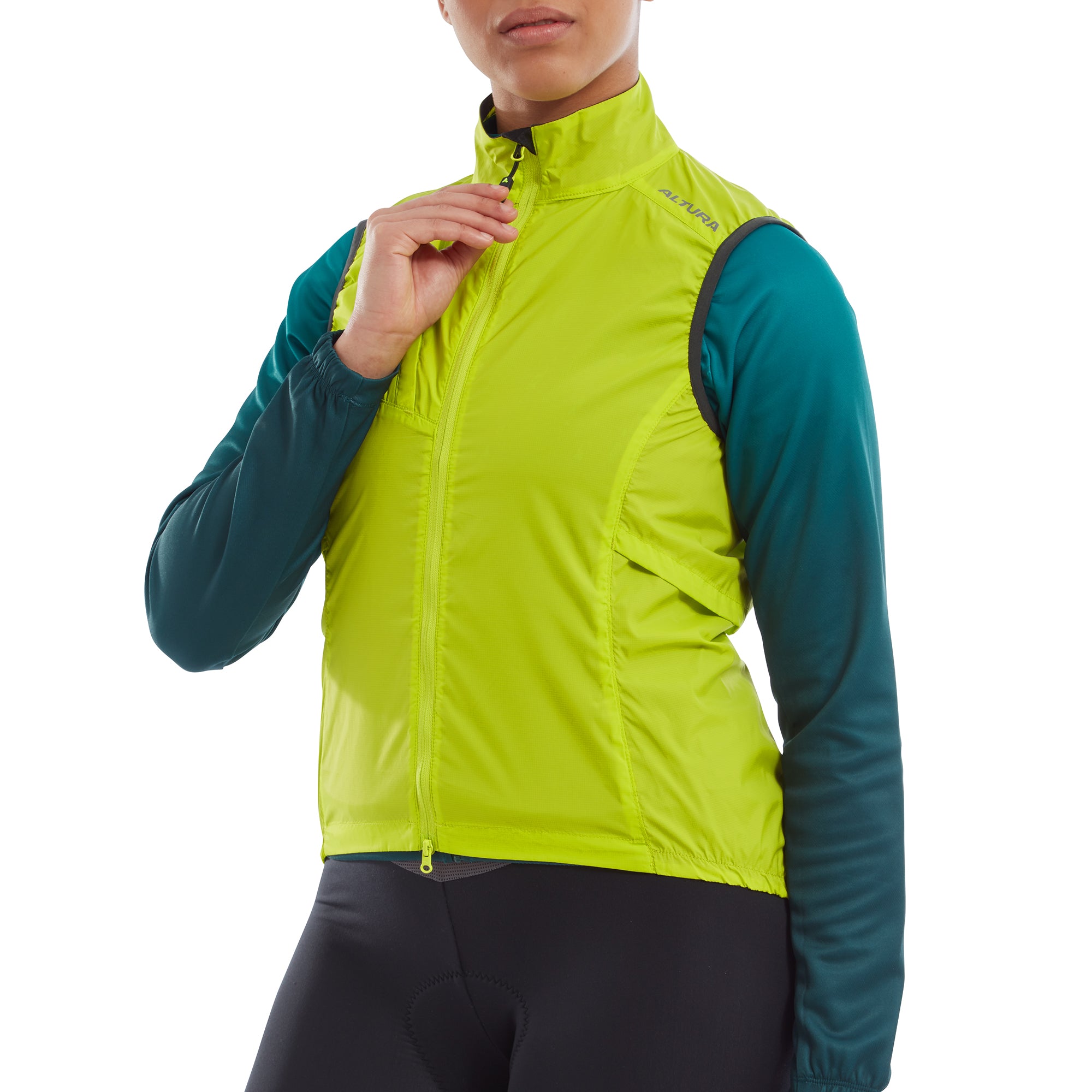 Altura Airstream Women's Windproof Gilet 2022: LIME 8