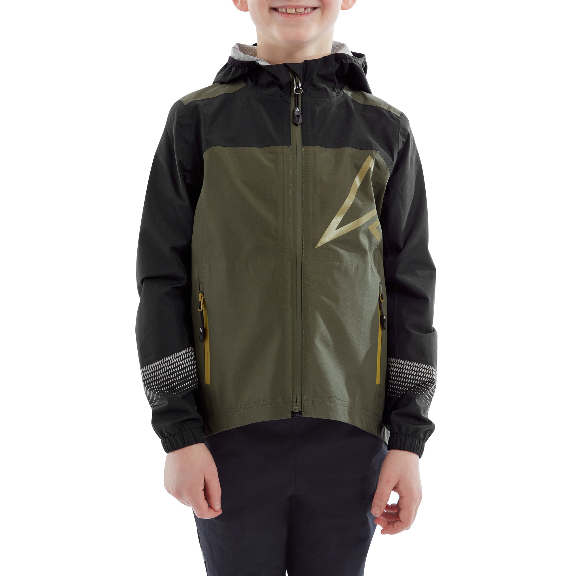 Altura Spark Kid's Jacket 2022: BLACK/OLIVE 9-10 YEARS