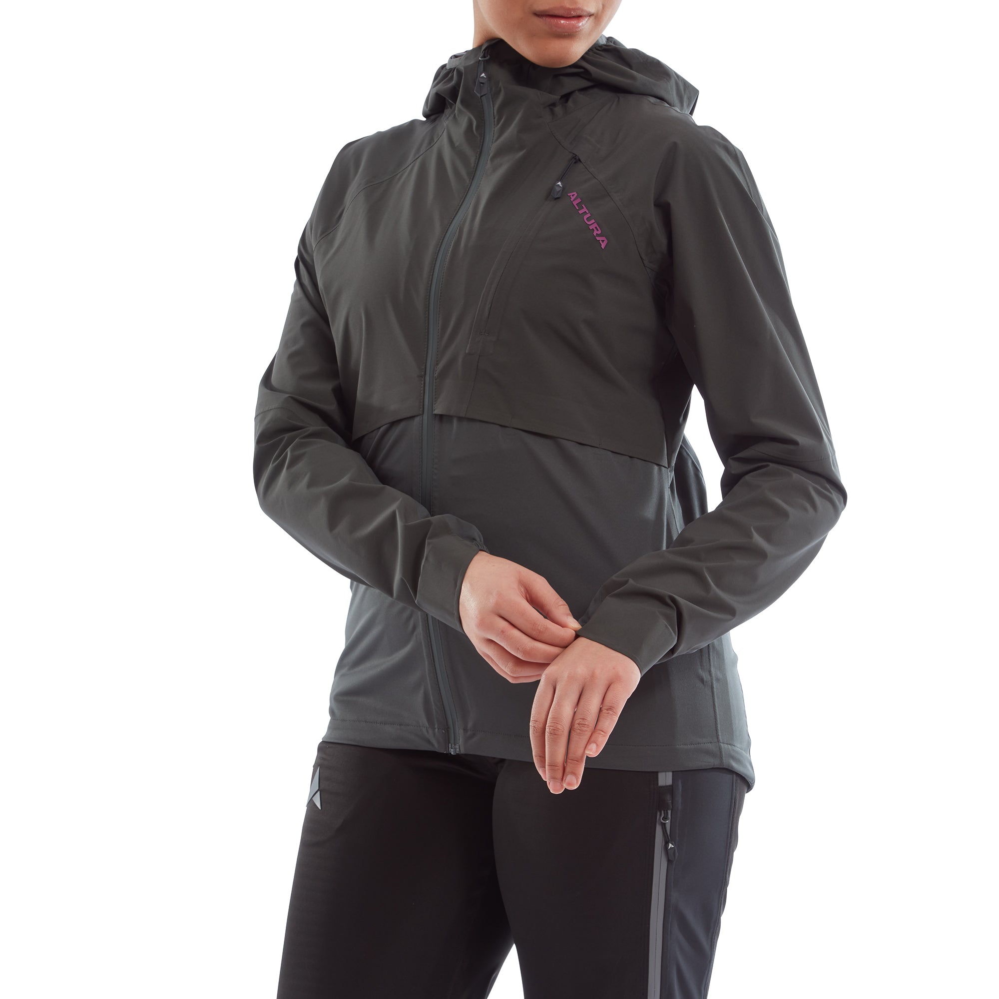 Altura Esker Women's Waterproof Packable Jacket 2022: CARBON 8