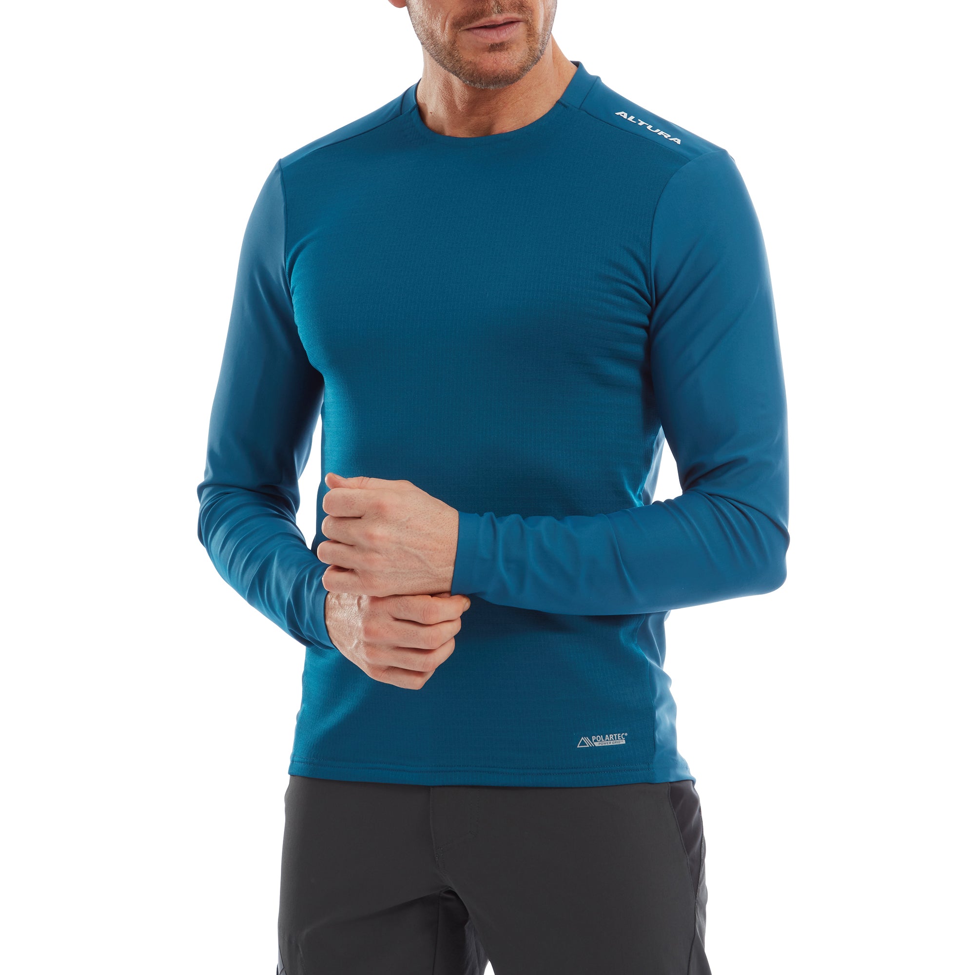 Altura Esker Men's Polartec™ Long Sleeve Trail Jersey 2021: CARBON S