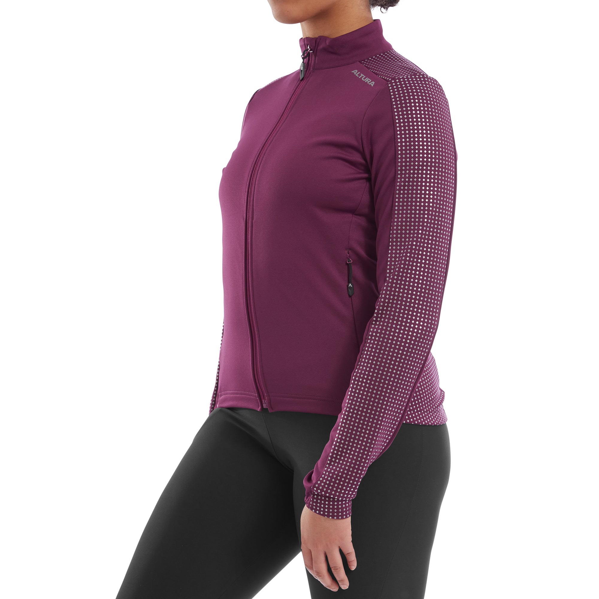 Altura Nightvision Women's Long Sleeve Jersey 2022: DARK PINK 8