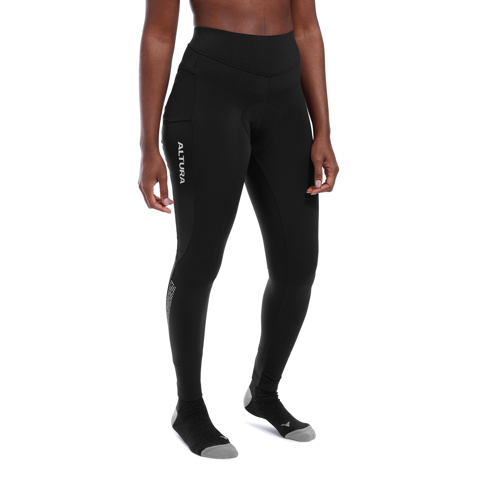 Altura Progel Plus Women's Cycling Waist Tights 2021: BLACK 8