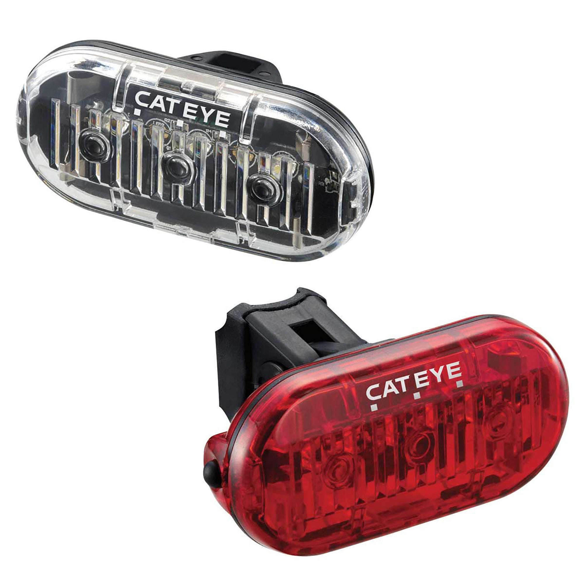 CatEye Omni 3 Front & Rear Light Set | Power2Cycle BLACK
