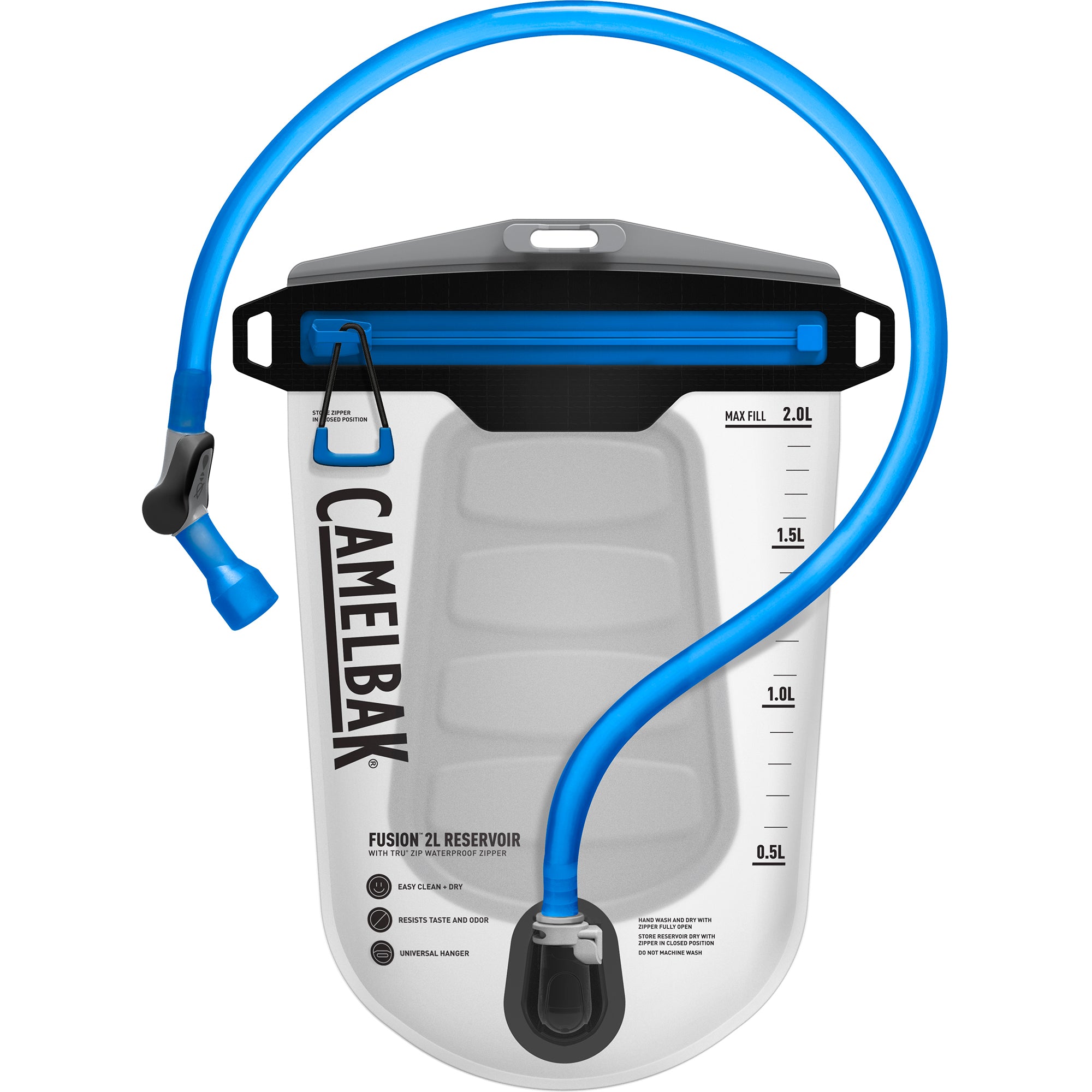 CamelBak Fusion 2L Reservoir With Tru Zip Waterproof Zipper | Power2Cycle CLEAR 2L