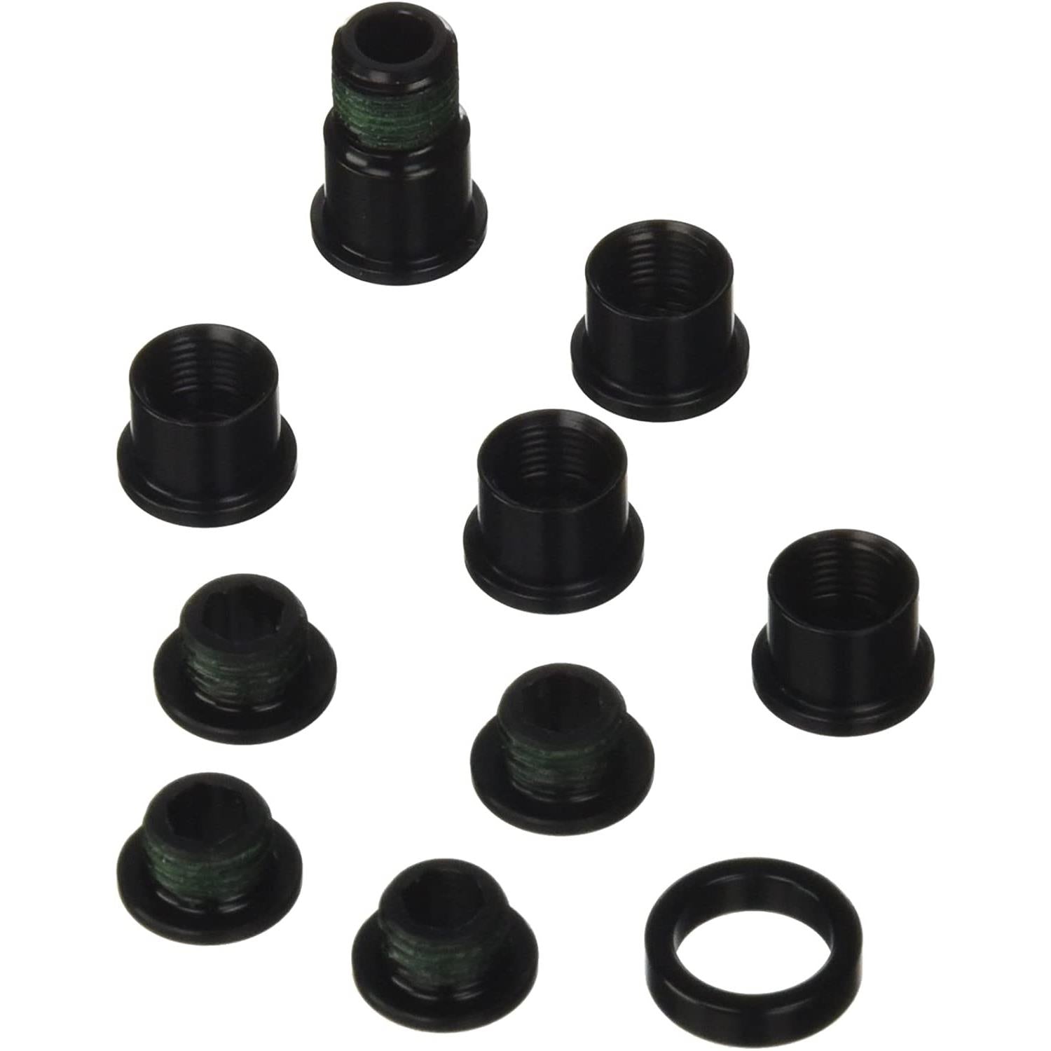 Sram Spare | Power2Cycle Crank Chainring Bolt Kit Red Hidden Bolt 5/Arm Aluminium Black | Power2Cycle