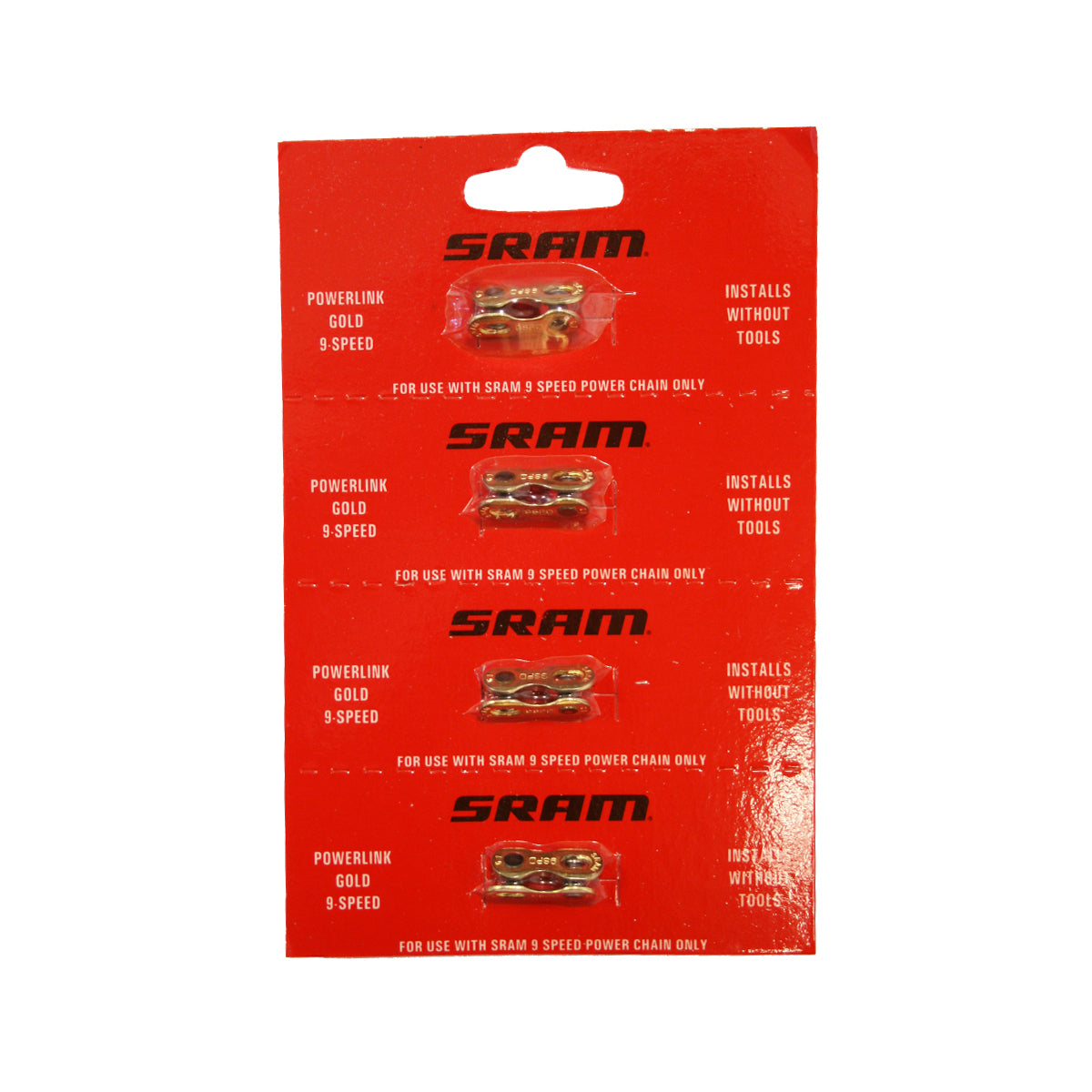 SRAM Powerlink Gold 9 Speed (4pcs) | Power2Cycle 9 SPEED