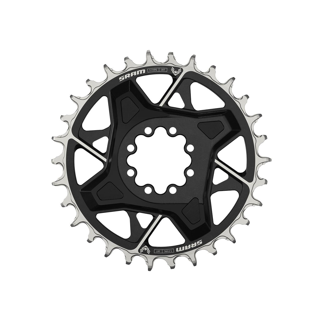 SRAM Chain Ring T | Power2CycleTYPE Direct Mount 3mm Offset Eagle (including 8 bolts) X0 D1 2023 | Power2Cycle BLACK