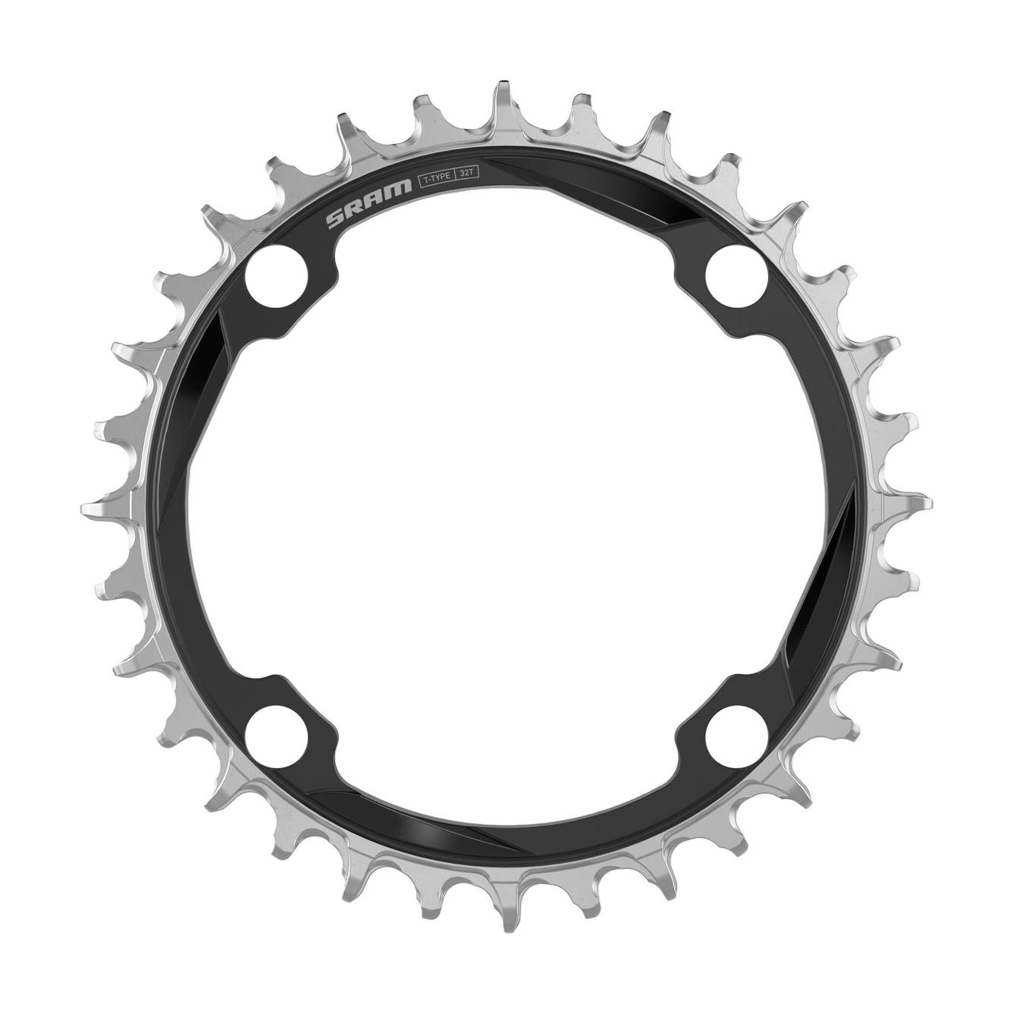 OCHAIN Chain ring XX T | Power2CycleTYPE 104BCD CNC Aluminium (Mounting Hardware Included) | Power2Cycle BLACK