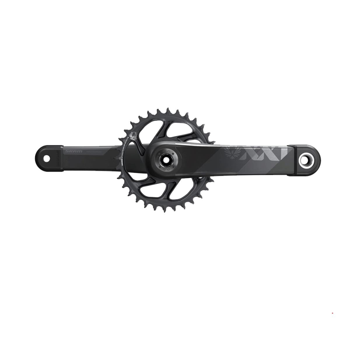 SRAM Crankset XX1 Eagle DUB 12s With Direct Mount 34T X | Power2CycleSYNC 2 Chainring (DUB Cups/Bearings not included) C2 | Power2Cycle GREY 11/12SPD