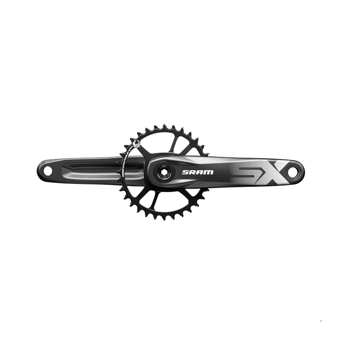 SRAM Crankset SX Eagle Boost 148 DUB 12s With Direct Mount 32T X | Power2CycleSYNC 2 Steel Chainring A1 | Power2Cycle BLACK