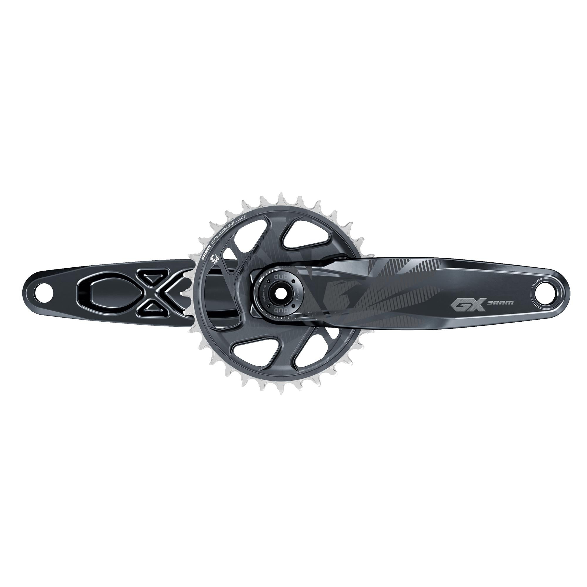 "SRAM Crank GX Eagle Fat Bike 4" DUB 12s With Direct Mount 30t X | Power2CycleSYNC 2 Chainring (DUB Cups/Bearings Not Included) | Power2Cycle LUNAR"