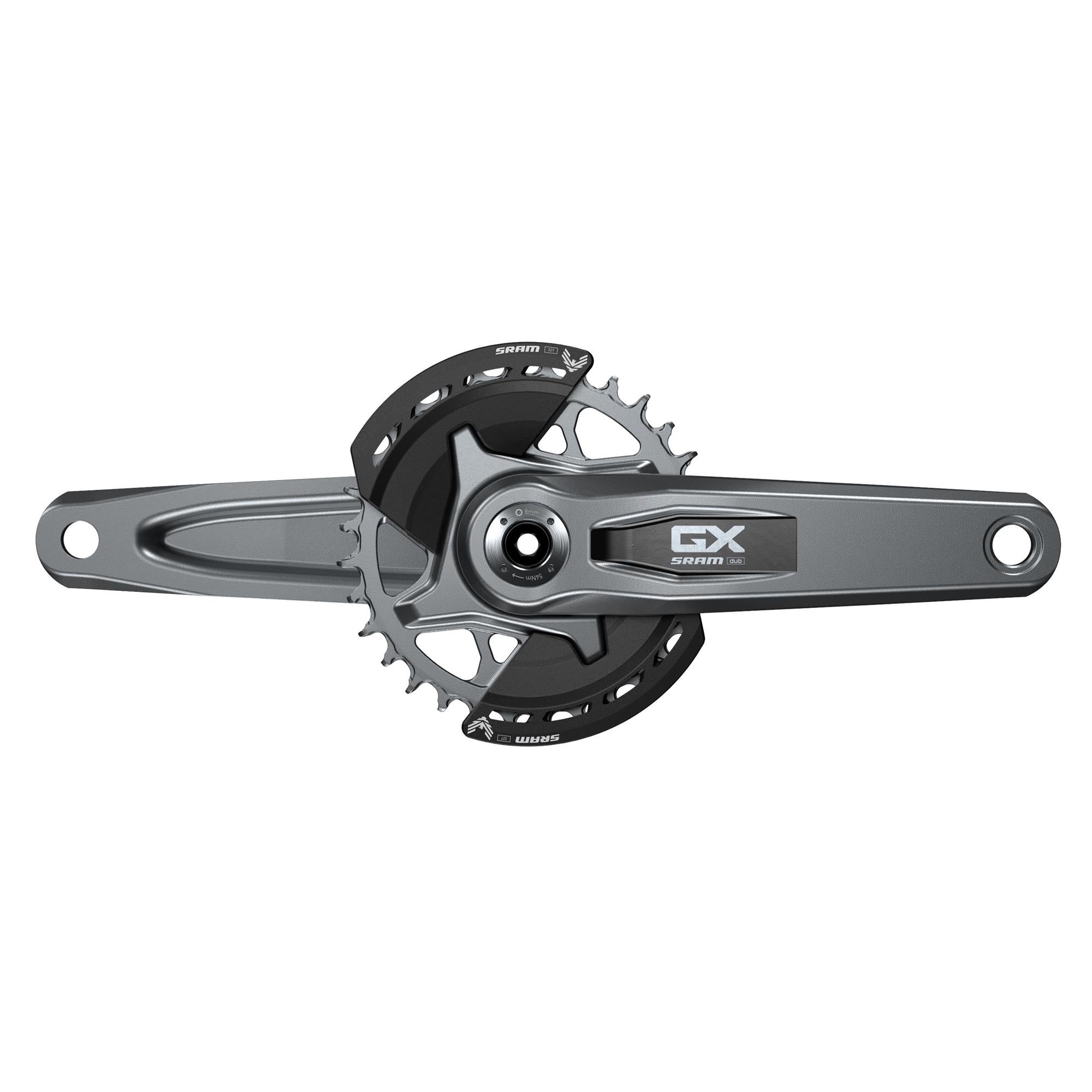 SRAM Crankset Gx Eagle Q174 55mm Chainline Dub MTB Wide Dark Polar 2 | Power2CycleGuards 32T T | Power2CycleType (BB Not Included) | Power2Cycle DARK POLAR