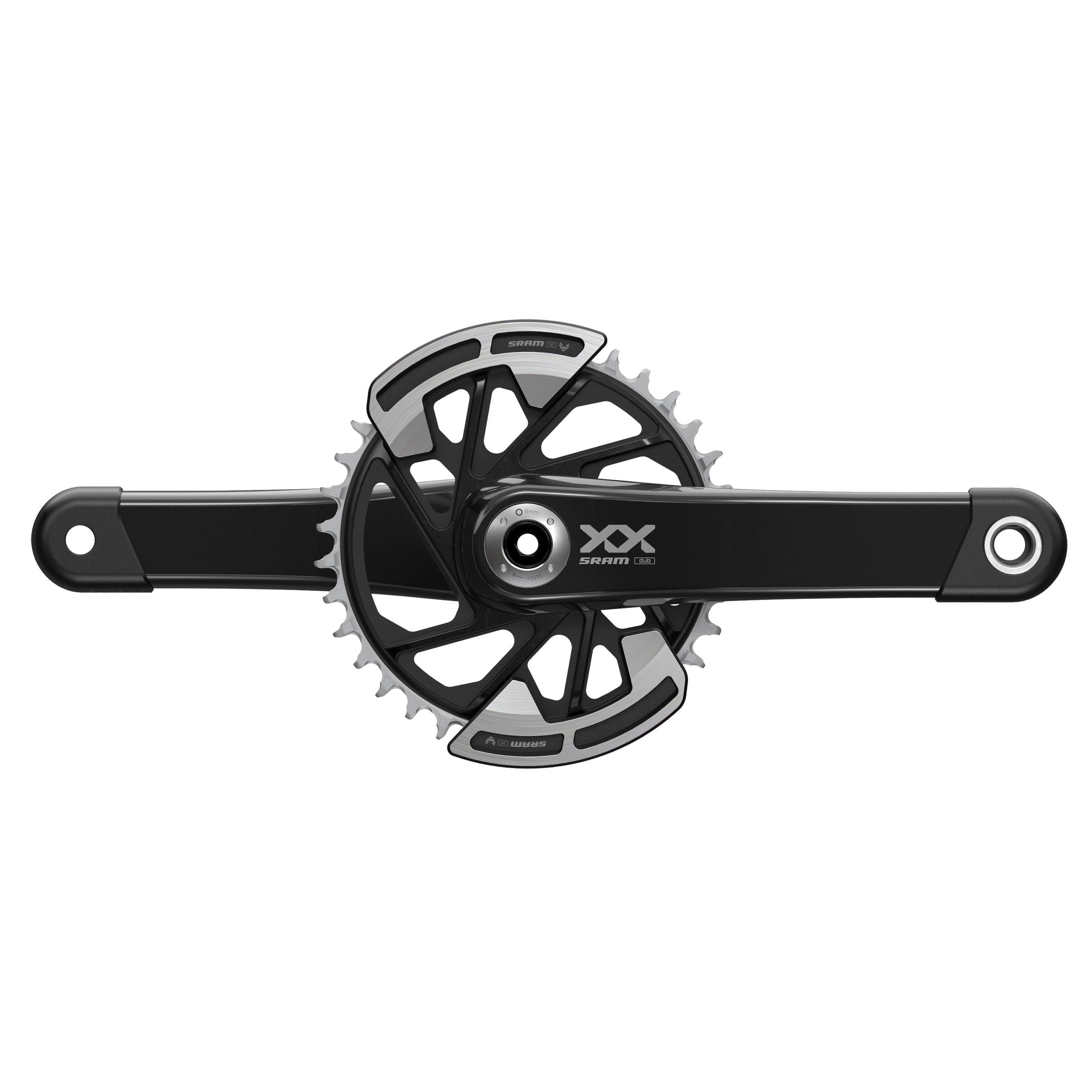 SRAM Crankset XX Eagle Q174 55mm Chainline Dub MTB Wide Black 2 | Power2CycleGuards 32T T | Power2CycleType (BB Not Included) 2023 | Power2Cycle BLACK
