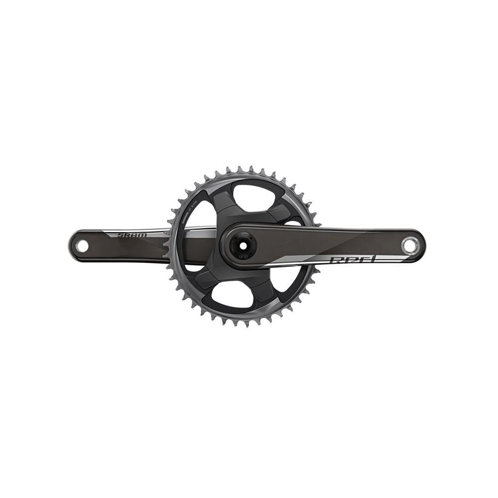 SRAM Crankset | Power2Cycle Red 1X D1 AXS Dub Glo | Power2Cycle Direct Mount (BB Not Included) | Power2Cycle NATURAL CARBON 12SPD 175MM 40T