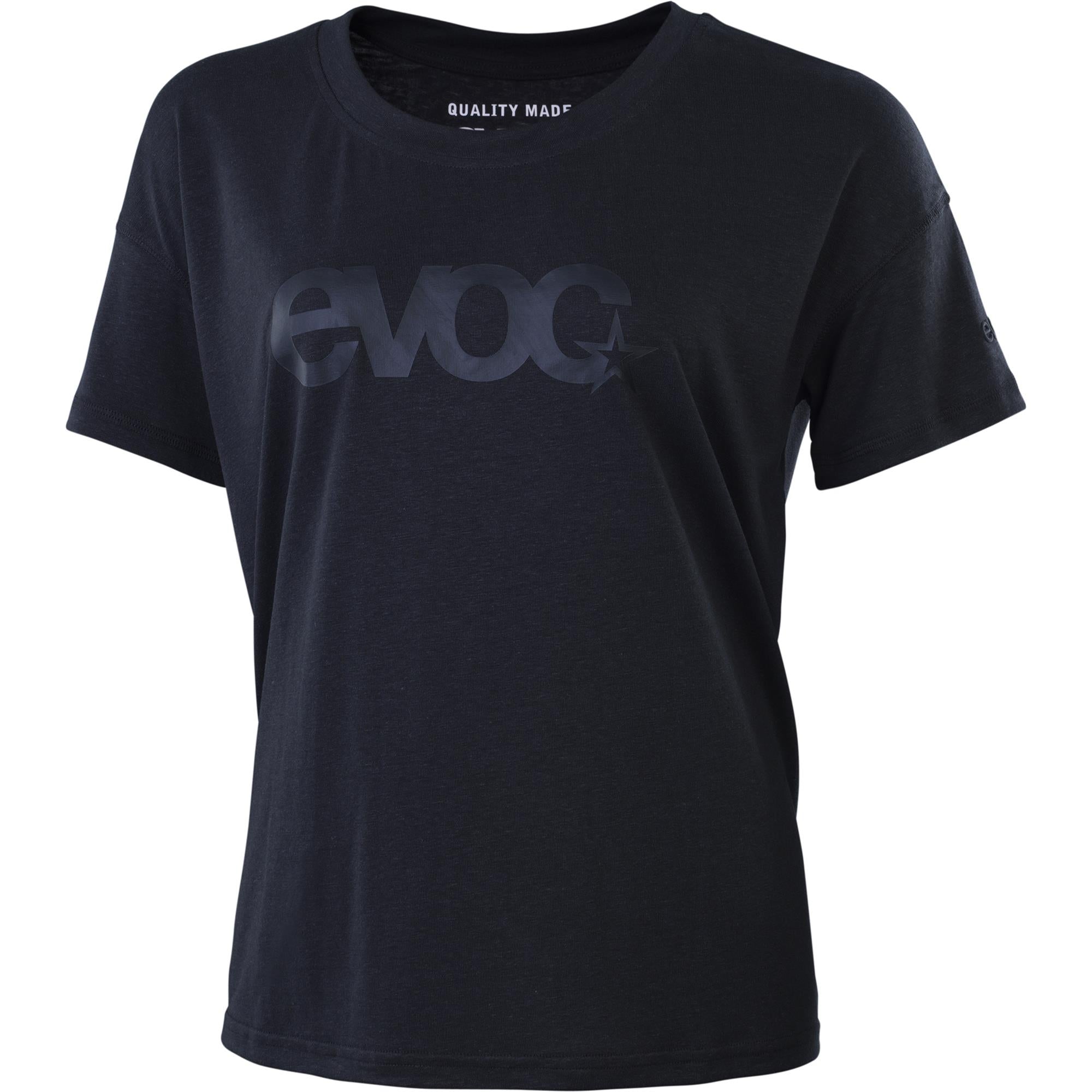 EVOC Womens Logo T Shirt 2026 | Power2Cycle BLACK