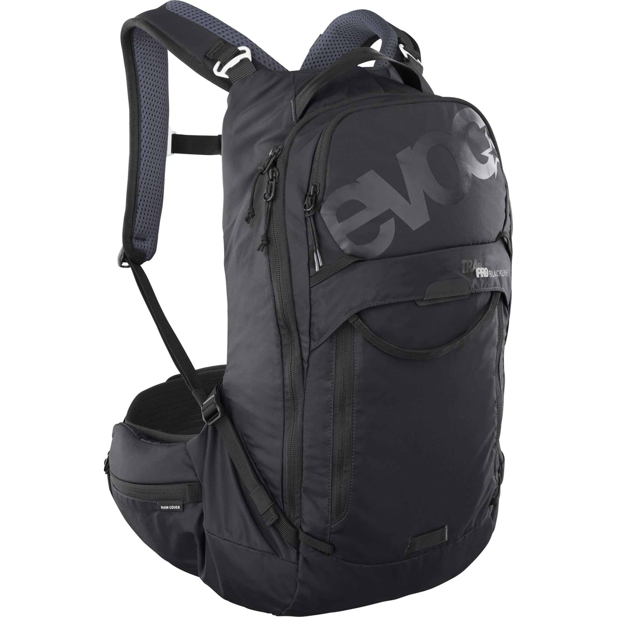 EVOC Trail Pro Blackline Protector Backpack 16L 2025 | Power2Cycle BLACK 16L
