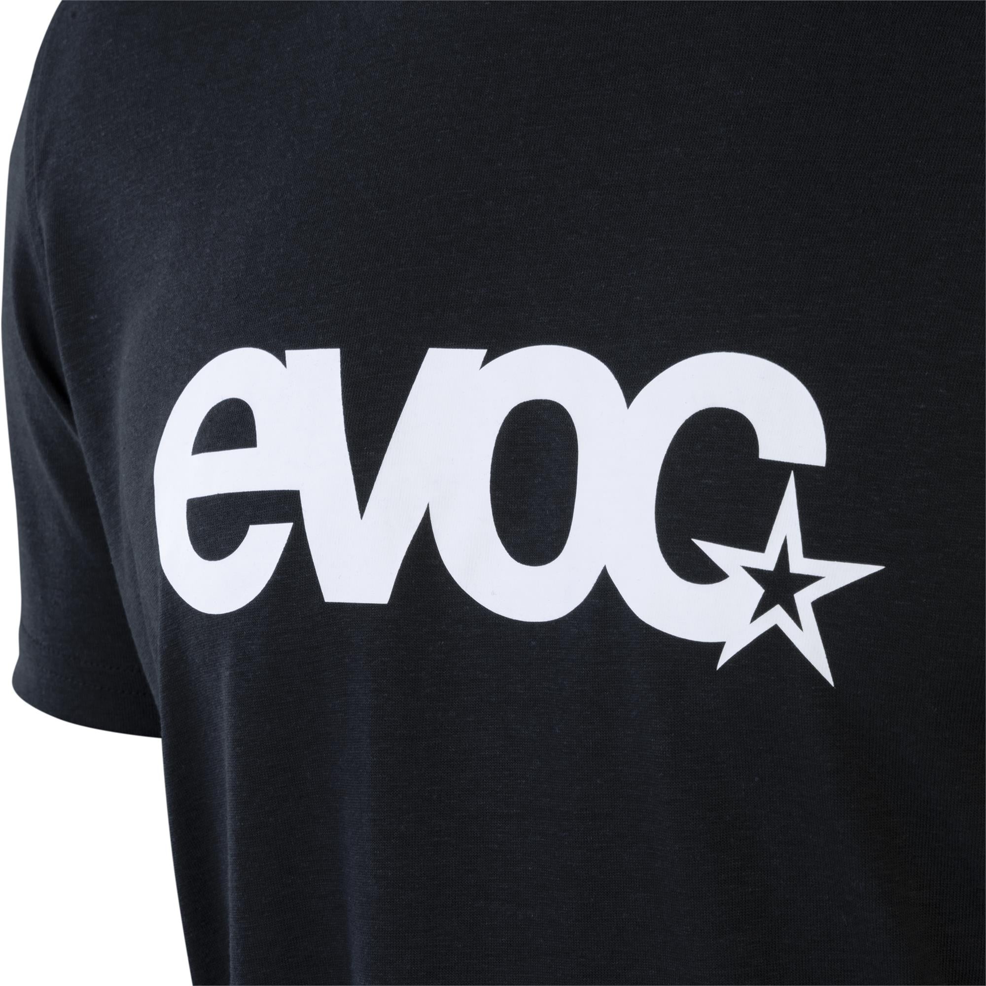 EVOC Mens Logo T Shirt 2026 | Power2Cycle BLACK