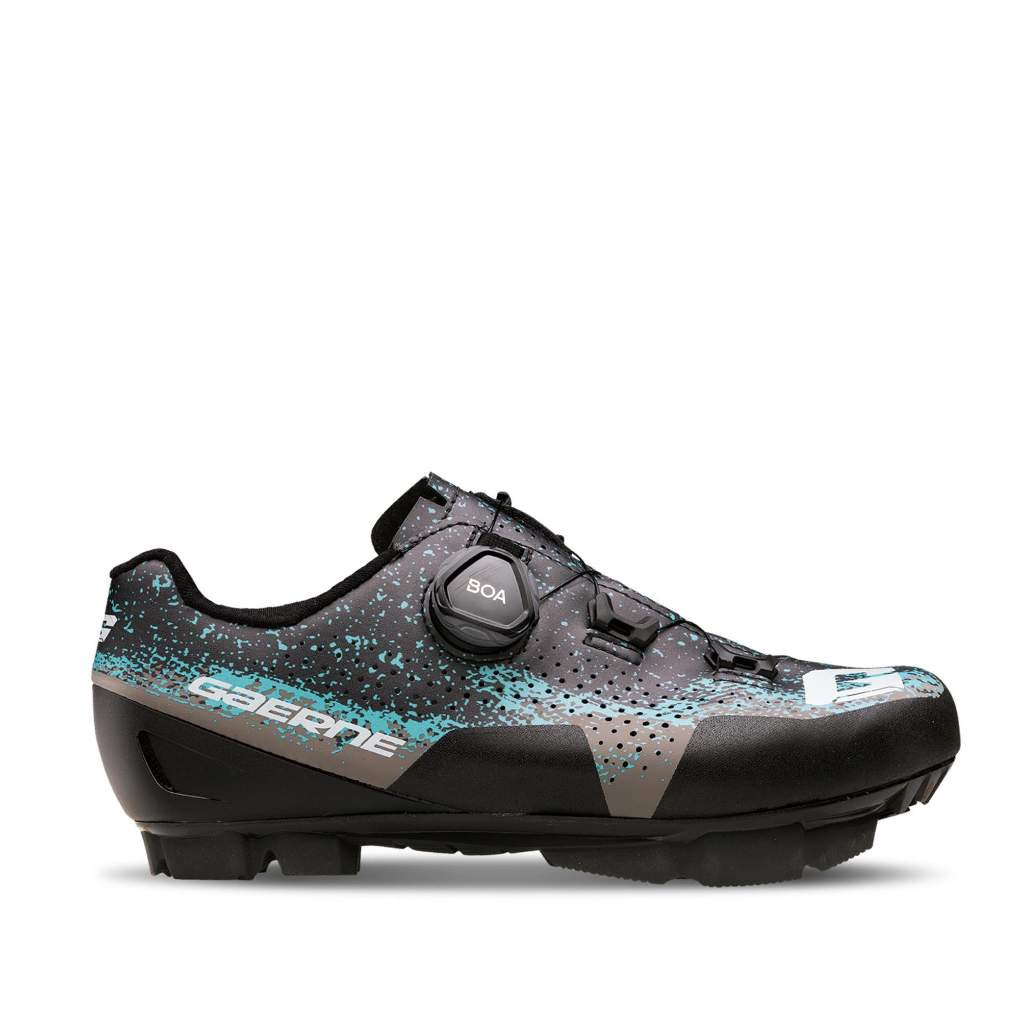 Gaerne Lampo Ladies MTB Shoes 2025 | Power2Cycle MATT BLACK GREY AZURE