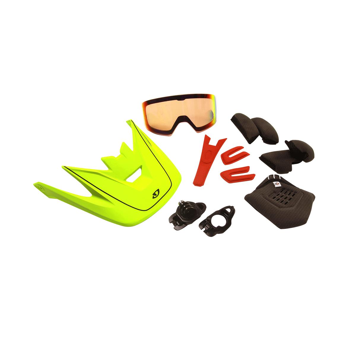 Cartelle Helmet Visor: MATTE BLACK/PINK S