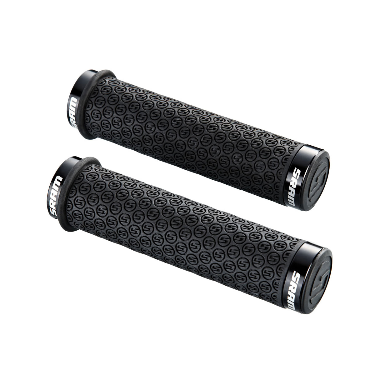 SRAM DH Silicone Locking Grips Black with Double Clamps & End Plugs | Power2Cycle